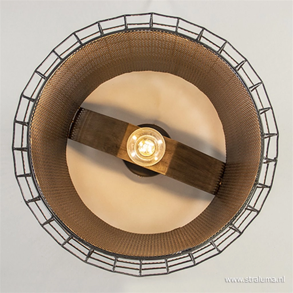 Digo Ø35 Zink plafond Fra Light & Living - Perfekt til dem, der &oslash;nsker en unik loftslampe med karakter og atmosf&aelig;risk lys.