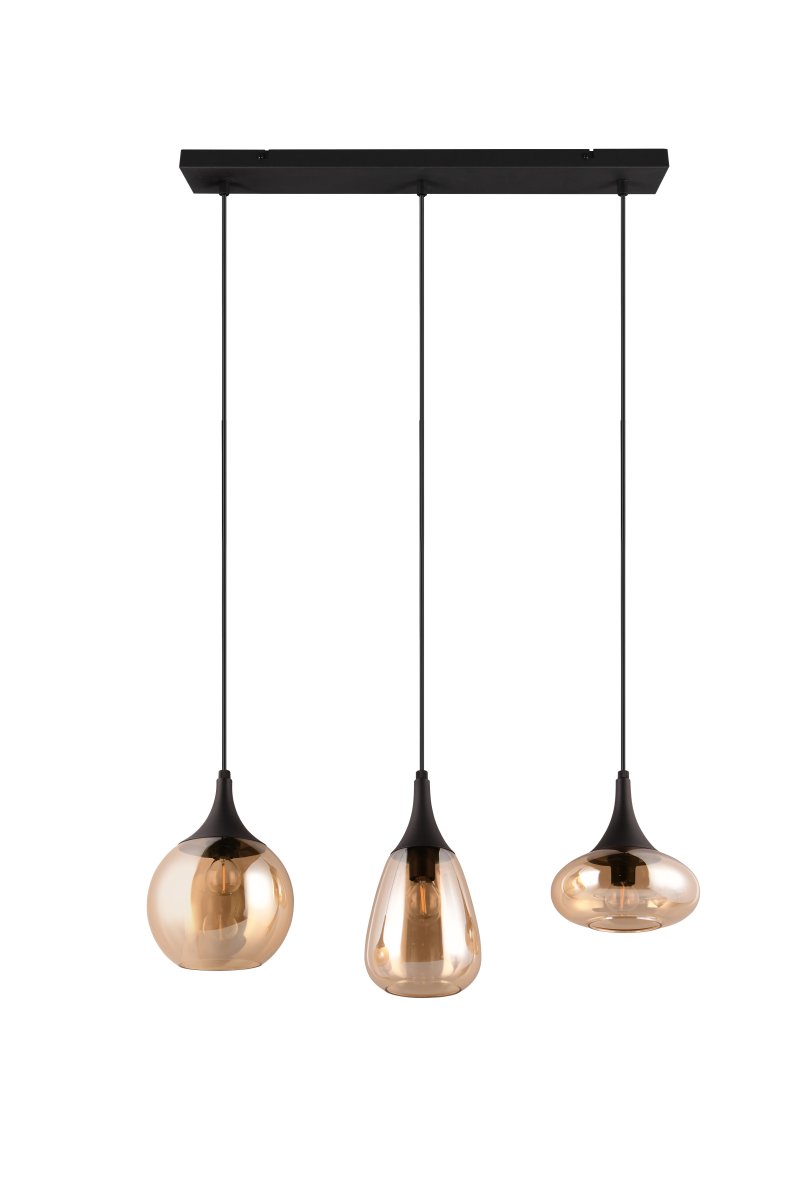 Lumina 68cm Rav loftslampe Fra Trio Lighting - Det matsorte farveskema gør den nem at matche med forskellige farver og indretningsstile, hvilket giver dit hjem et stilfuldt og moderne præg.