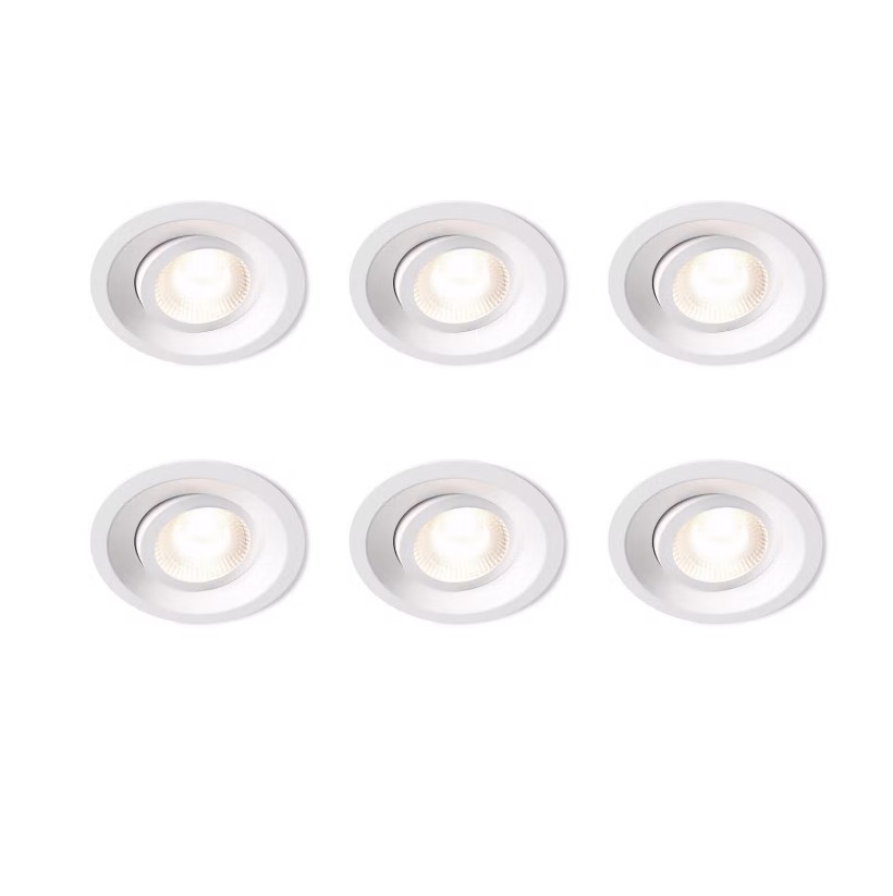 Downlight DWN-02 6P Hvid Fra Plejd - DWN-02 har justerbar farvetemperatur og kan indstilles til en fast temperatur eller d&aelig;mpes til varm hvid.
