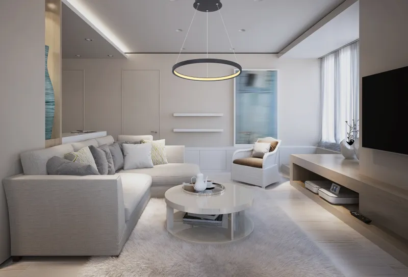 Ralph Ø38 Sort loftslampe Fra Globo Lighting - Den moderna, runda takpendeln Ralph i mattsvart &auml;r en stilren blickf&aring;ngare i ditt hem.