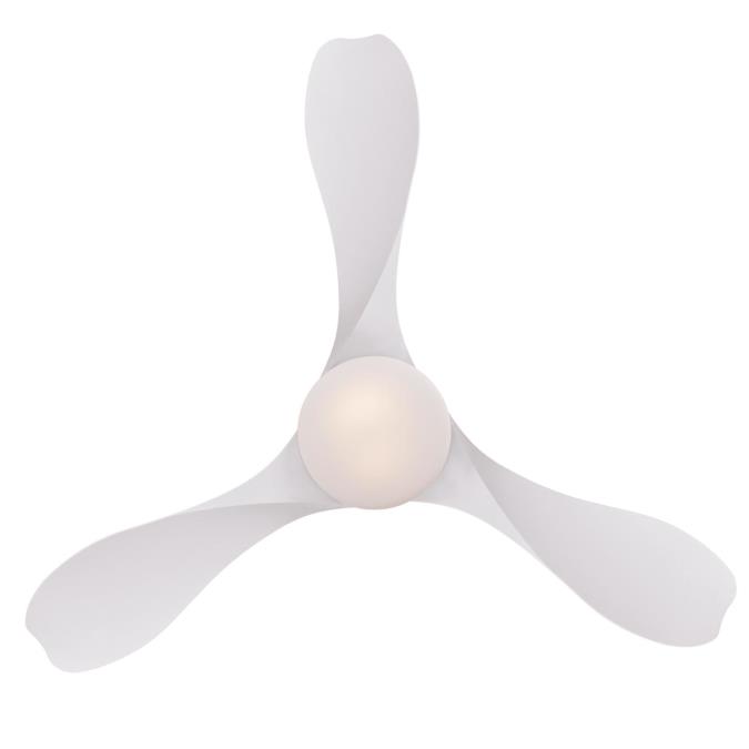 Pierre Ø132 Hvid Fra Westinghouse - Pierre loftventilator med dæmpbar LED-lyskilde og hvid finish er en moderne og elegant løsning til både soveværelser og stuer.