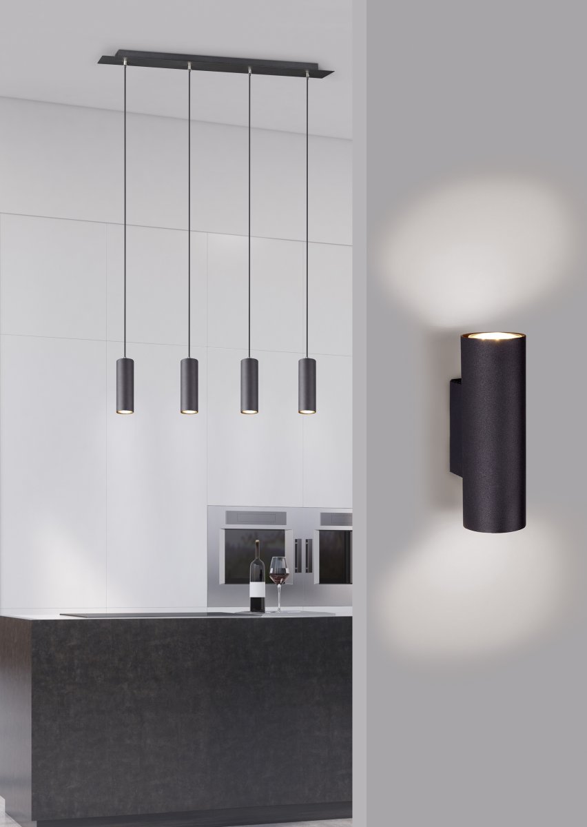 Marley 75cm Sort loftslampe Fra Trio Lighting - 