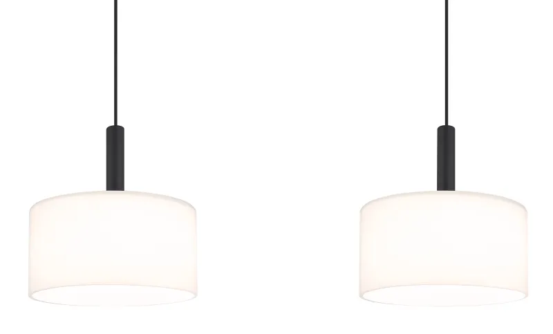 Trenton 96cm Hvid loftslampe Fra Globo Lighting - Denna takpendel &auml;r idealisk f&ouml;r matsalar och k&ouml;k, d&auml;r den skapar en inbjudande atmosf&auml;r och ett stilrent uttryck.