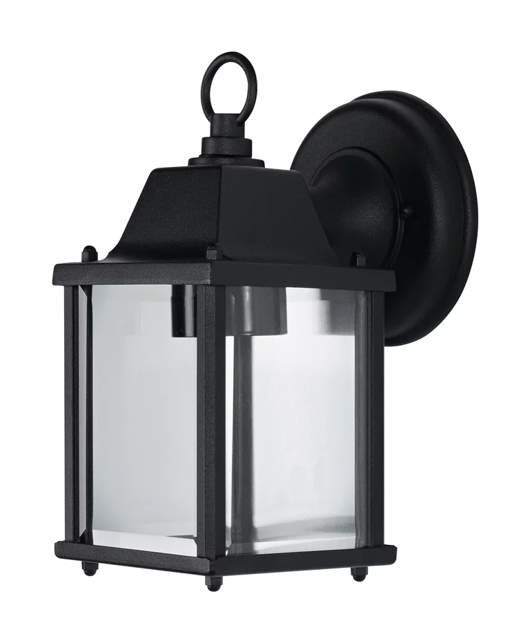 Lantern Square S Sort udendørslampe Fra Ledvance - Lantern Square er en stilren v&aelig;glampe i klassisk lanternedesign, der giver en tidl&oslash;s og elegant f&oslash;lelse til facader, entr&eacute;er og terrasser.