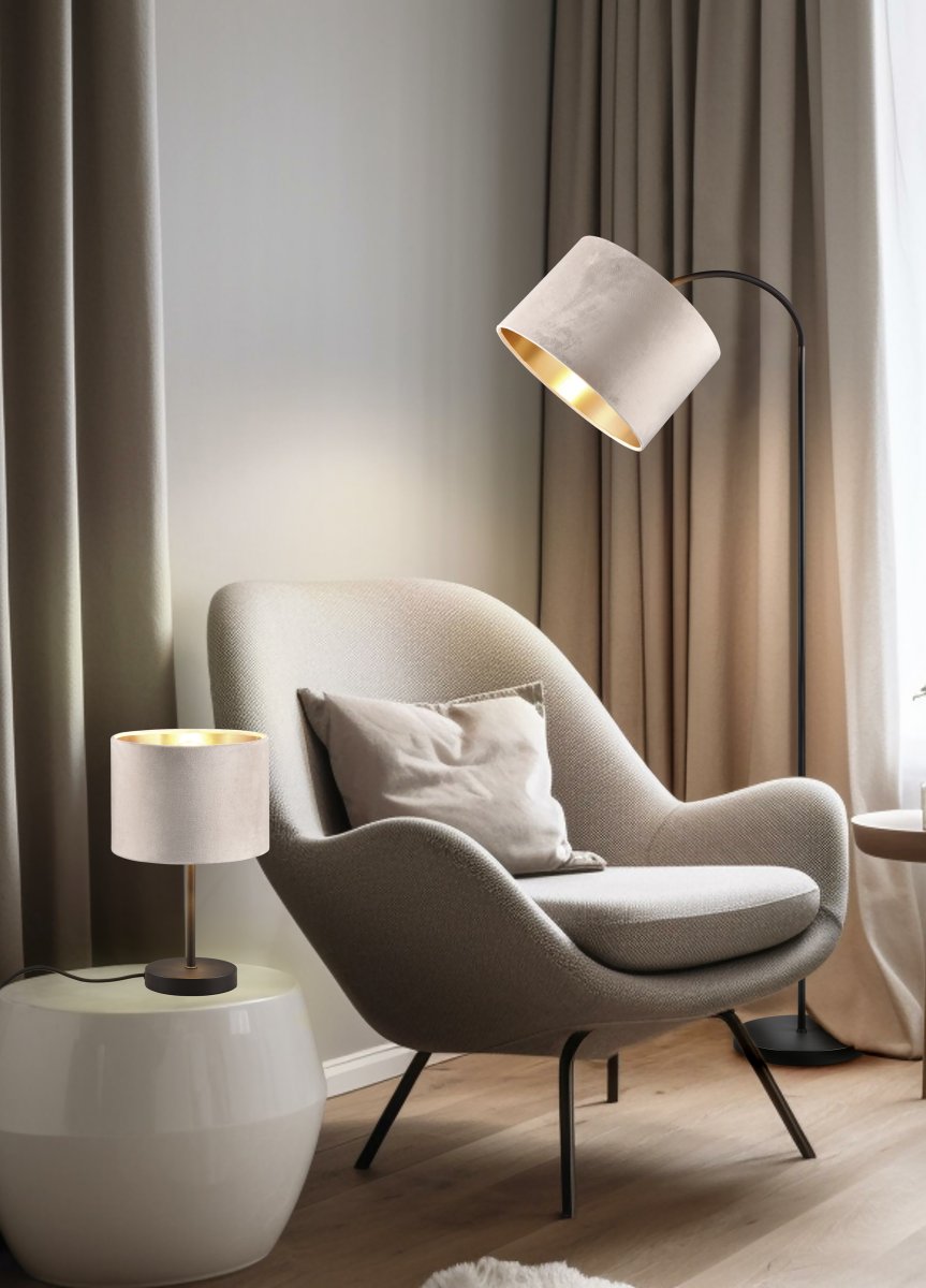 Julieta 33cm Beige bordlampe Fra Trio Lighting - 