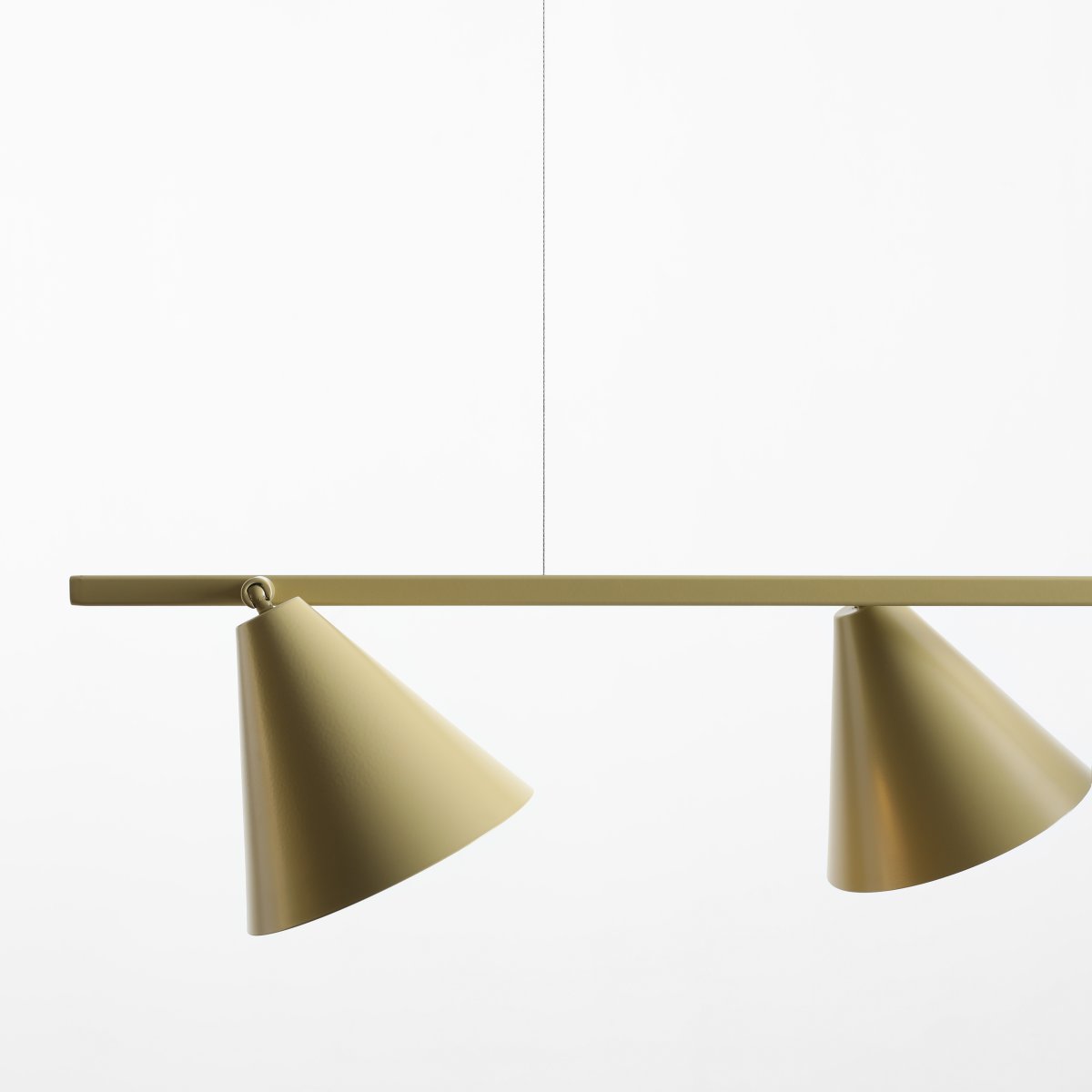Form 120cm Pistacienødder loftslampe Fra Artera - Form er en moderne metalpendellampe med et stilfuldt og legende design.
