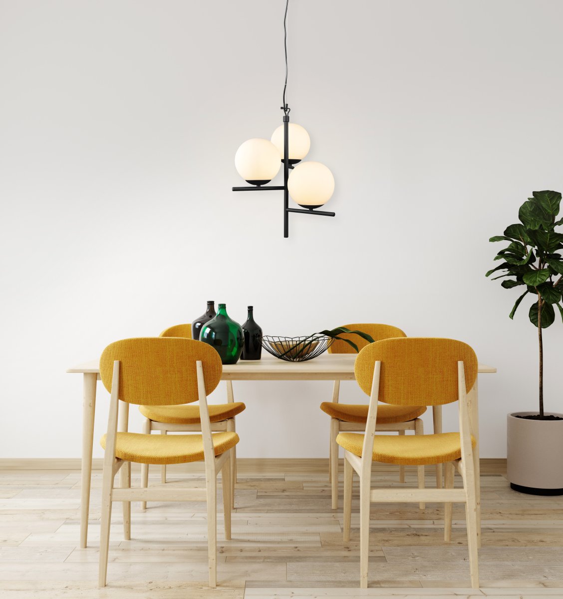 Pure Ø40 Sort loftslampe Fra Trio Lighting - Den er perfekt til at oplyse spisebordet og til at understrege din personlige stil.