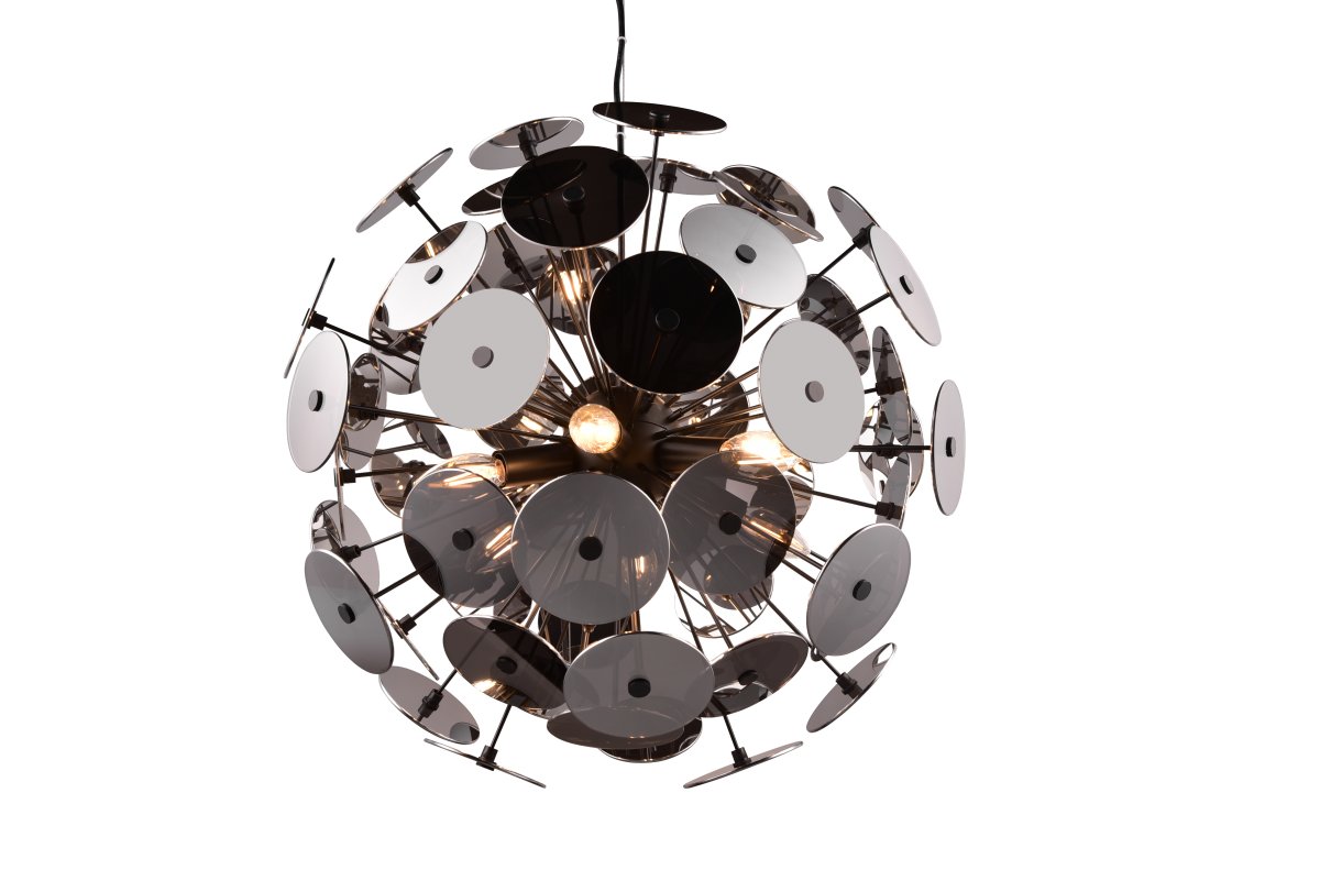 Discalgo Ø54 Sort loftslampe Fra Trio Lighting - Med lidt fantasi kan lampen minde om en mælkebøtte og passer derfor perfekt ind i en kreativ indretningsstil.