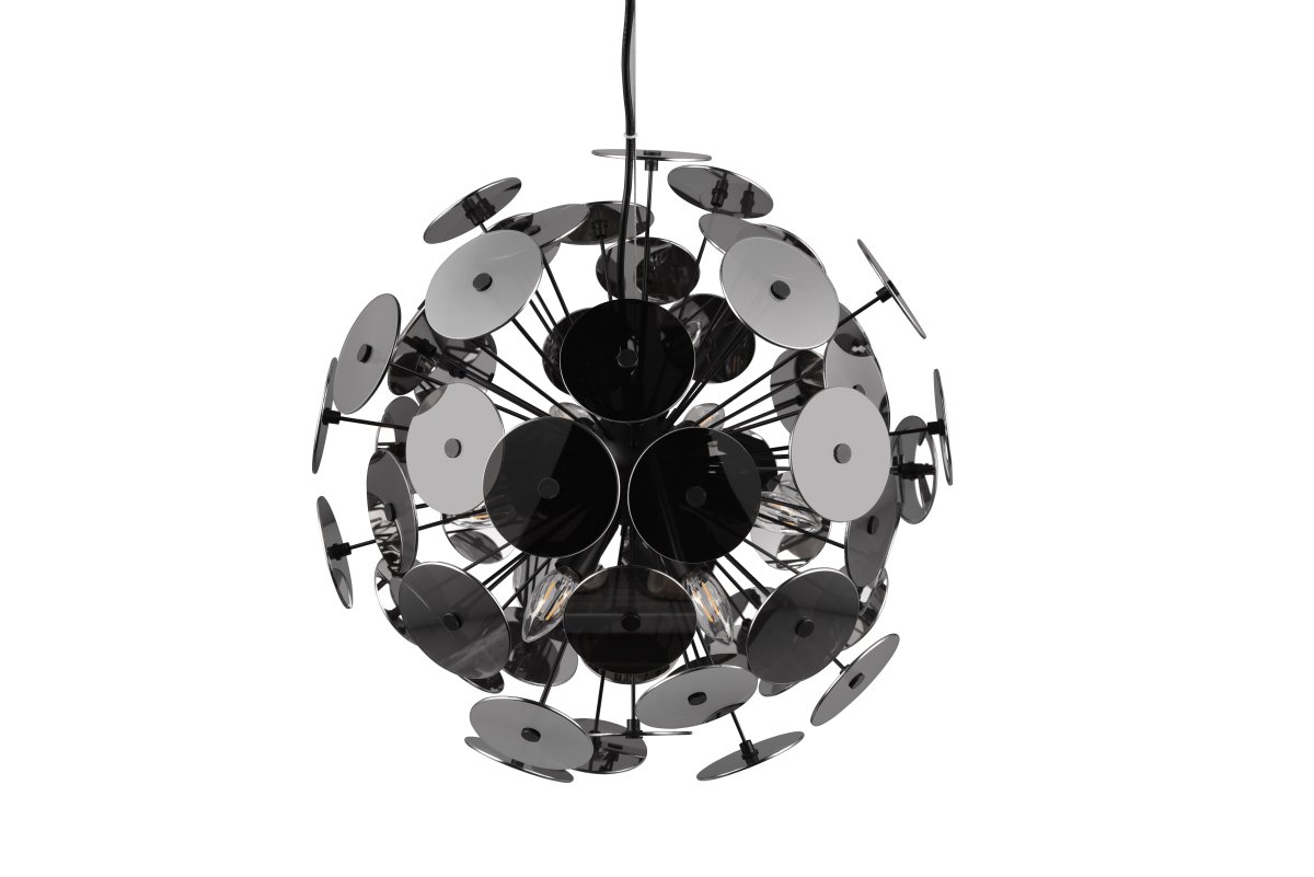 Discalgo Ø54 Sort loftslampe Fra Trio Lighting - Med lidt fantasi kan lampen minde om en mælkebøtte og passer derfor perfekt ind i en kreativ indretningsstil.