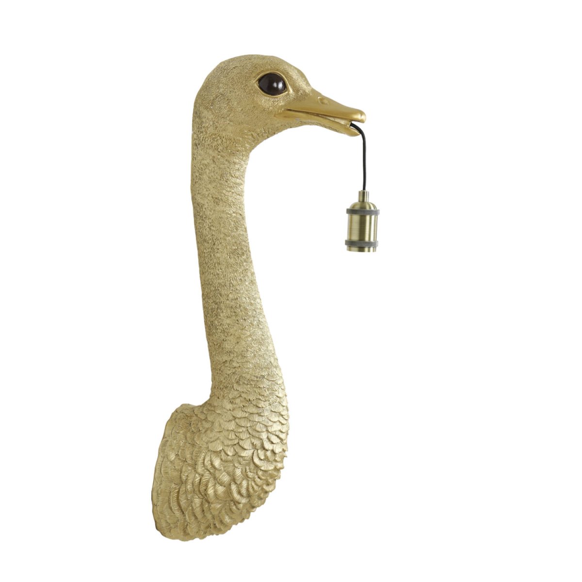 Ostrich 72cm Guld væglampe Fra Light & Living - 