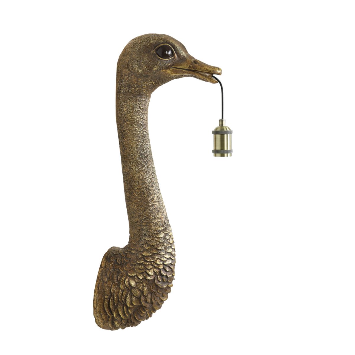 Ostrich 72cm Bronze væglampe Fra Light & Living - 