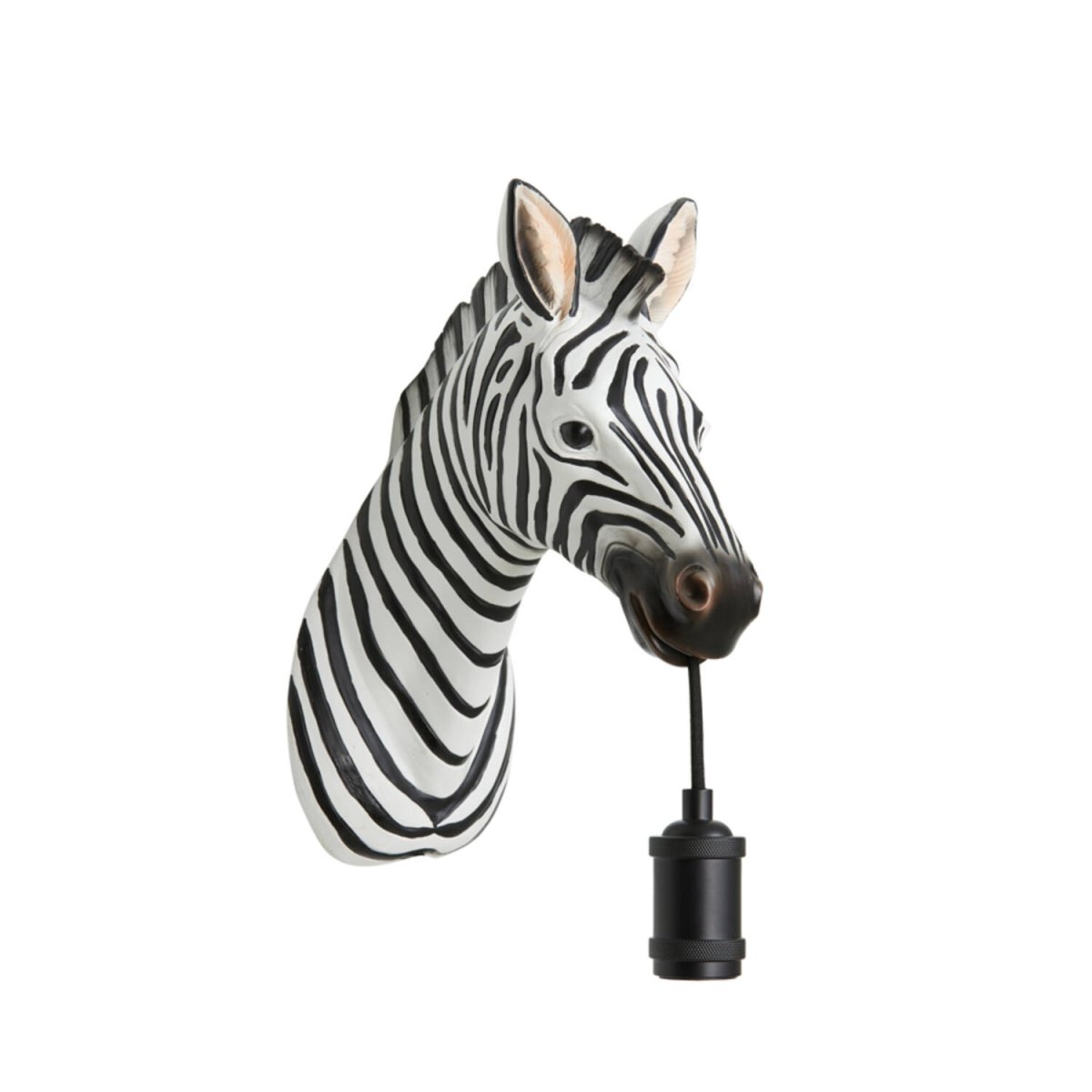 Zebra 25cm Sort væglampe Fra Light & Living - Perfekt til at skabe original og charmerende belysning i et børneværelse, en stue eller entré.