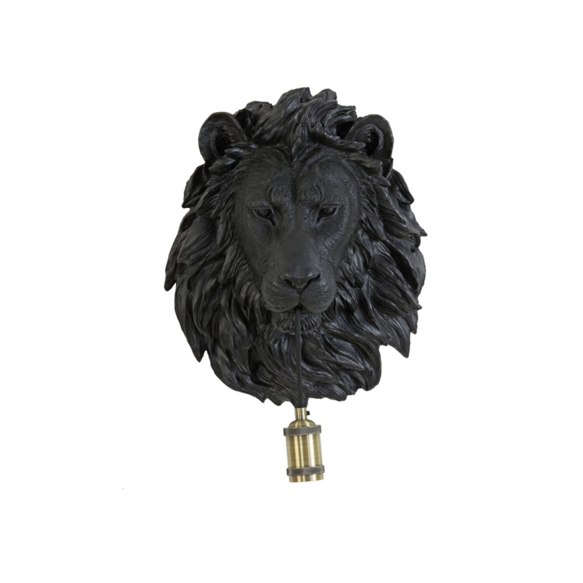 Lion 40cm Sort væglampe Fra Light & Living - 