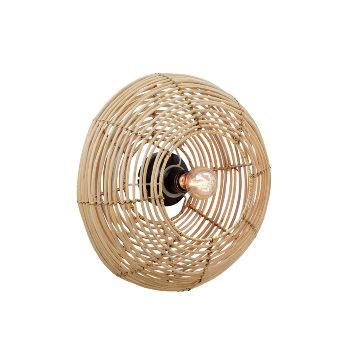 Milan Ø50 Natur væglampe Fra Light & Living - 