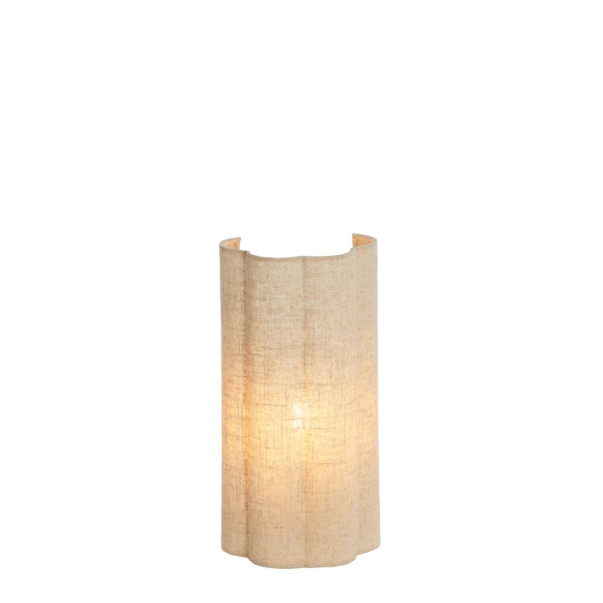 Fringe 30cm Beige væglampe Fra Light & Living - Fringe er en stilfuld væglampe med en skærm i naturfarvet hør.
