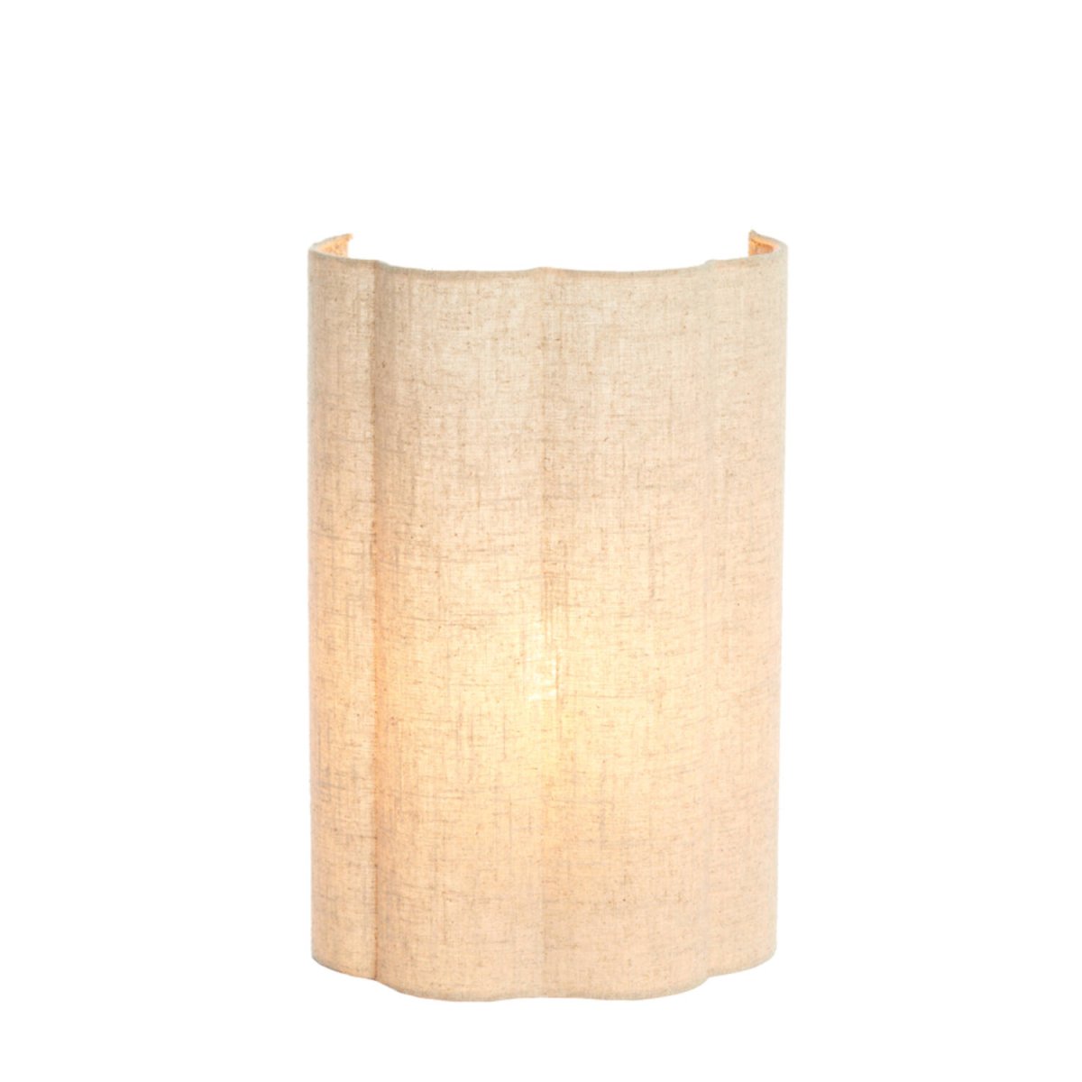 Fringe 40cm Beige væglampe Fra Light & Living - Fringe er en stilfuld væglampe med en skærm i naturfarvet hør.
