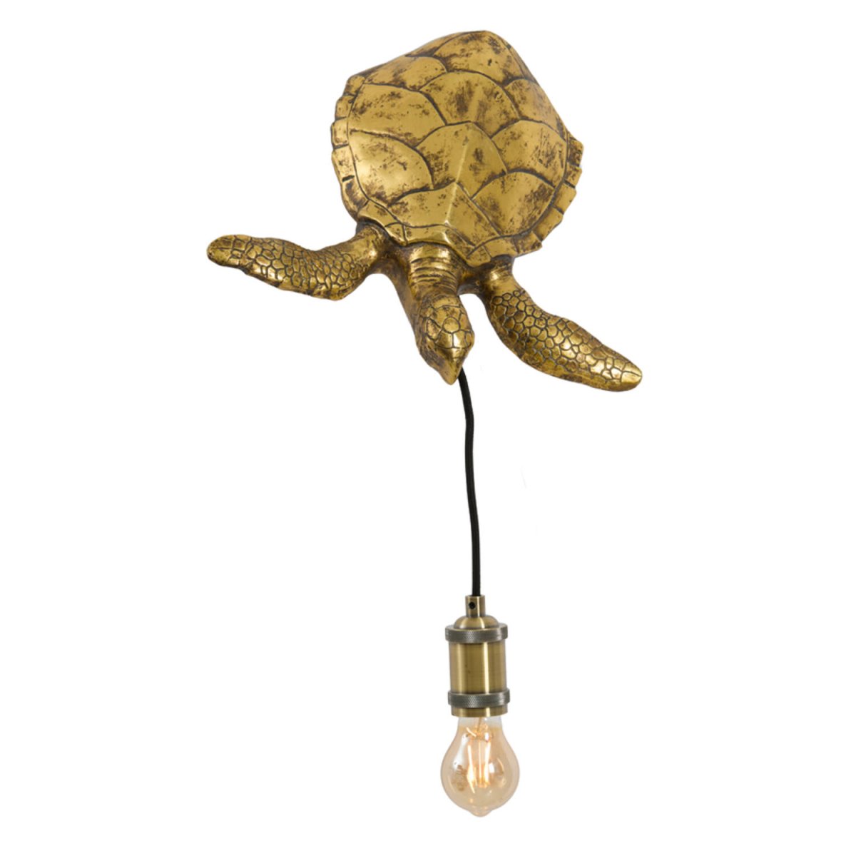Turtle 20cm Bronze væglampe Fra Light & Living - 