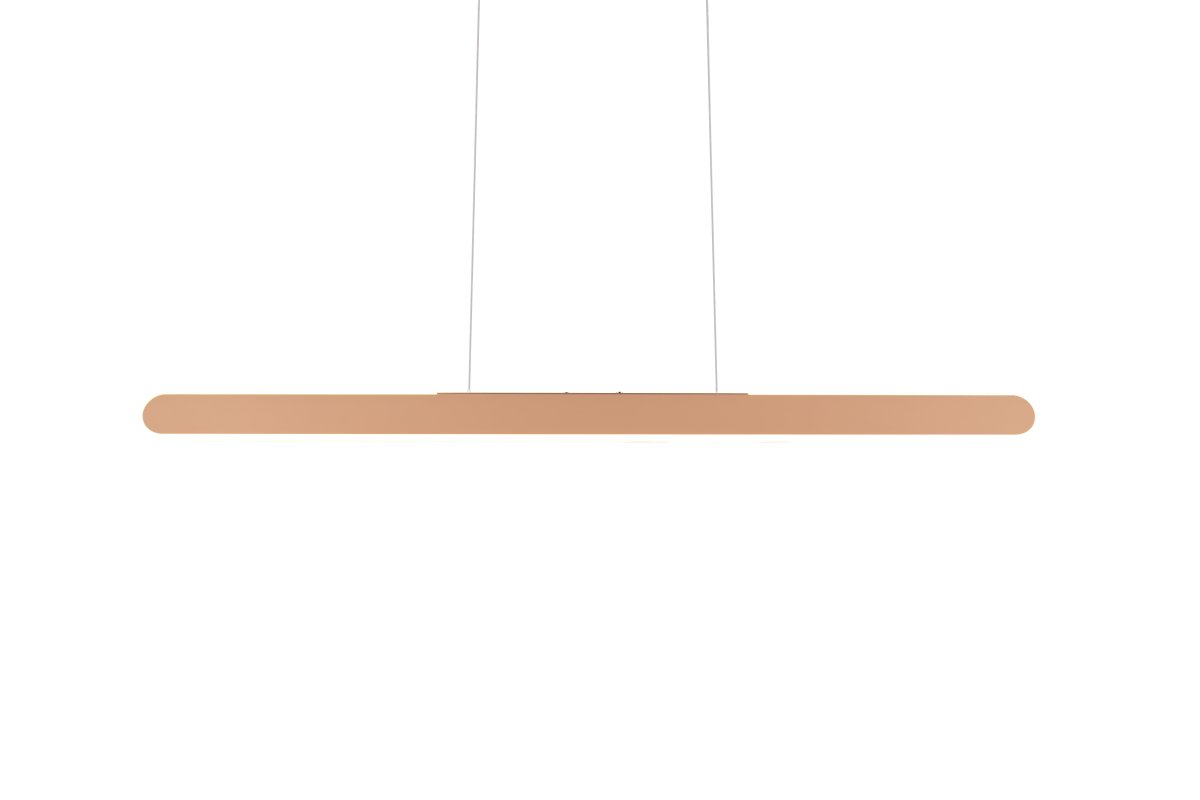 Helios 100cm Brun loftslampe Fra Trio Lighting - Den praktiske højdejustering er særligt værd at nævne, og den integrerede 4-fold touch-funktion giver dig mulighed for nemt at justere både lysstyrke og farvetemperatur med et enkelt tryk.