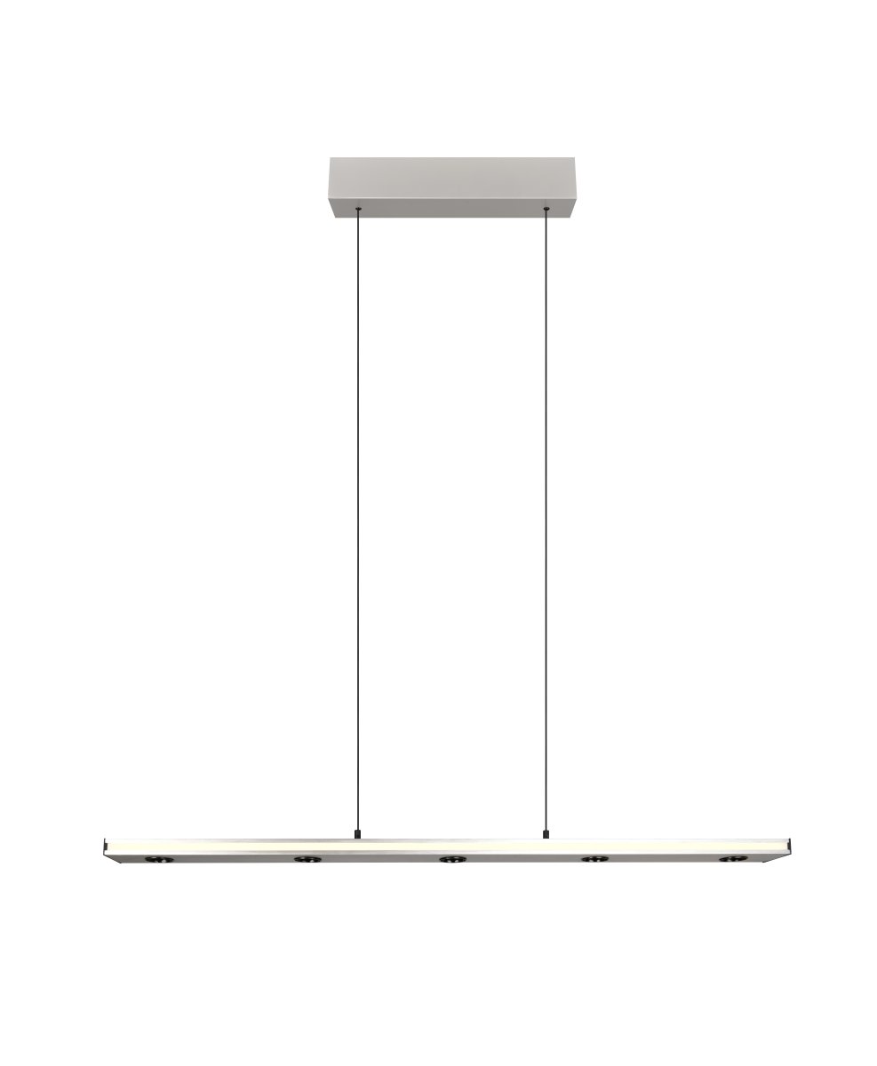 Graham 110cm Børstet stål loftslampe Fra Trio Lighting - 