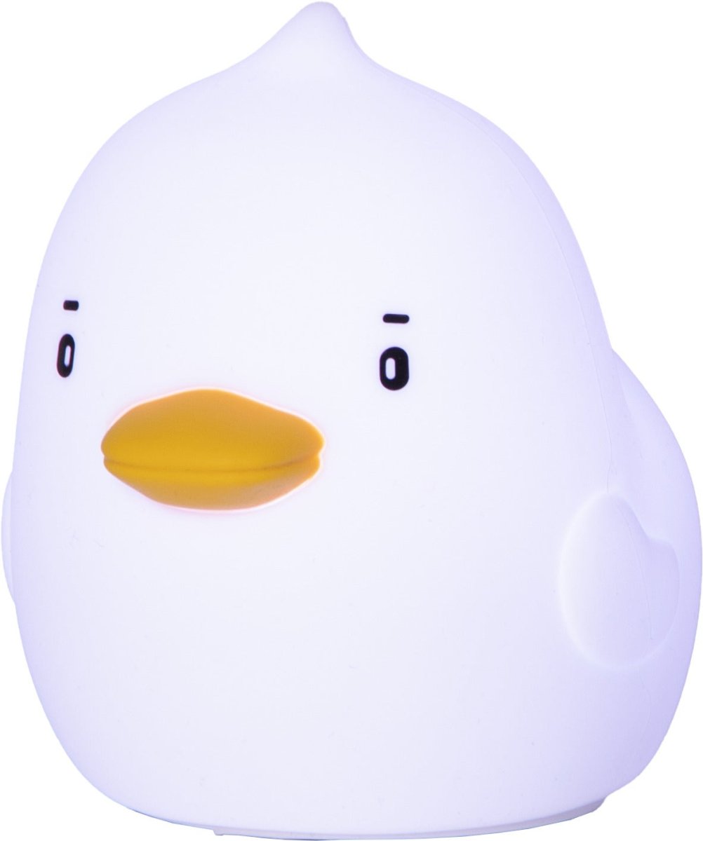 Duck Hvid børnelampe Fra Star Trading - Lampen har en touch-funktion, og med et let tryk kan du dække den til, slukke den eller skifte mellem forskellige smukke farver.