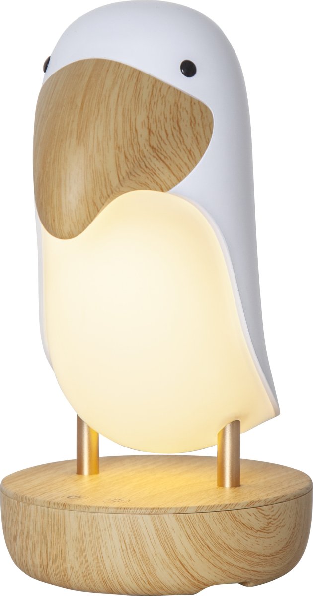 Toucan Bird Hvid børnelampe Fra Star Trading - Toucan Bird er en legende og dekorativ lampe, der spreder et blødt og behageligt varmt hvidt lys.