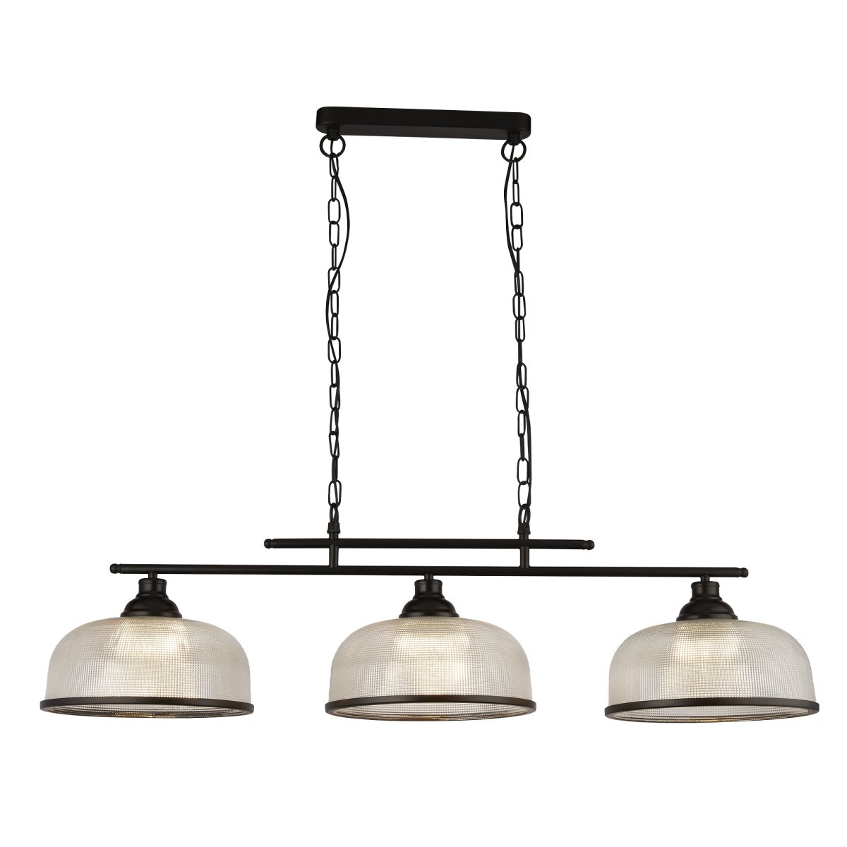 Highworth 100cm Sort loftslampe Fra Searchlight - Highworth er en stilfuld og alsidig pendellampe, der passer lige godt i køkkenet som i spisestuen eller stuen.