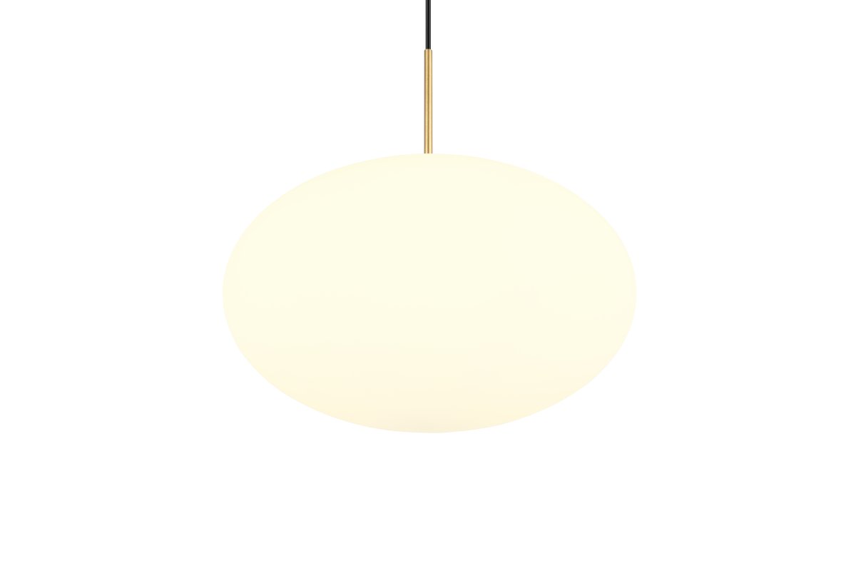 Fomento Ø40 Mat messing loftslampe Fra Trio Lighting - Kombinationen af mat messing og hvidt glas skaber en følelse af luksus og sofistikering.