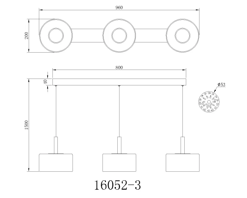 Trenton 96cm Hvid loftslampe Fra Globo Lighting - Denna takpendel &auml;r idealisk f&ouml;r matsalar och k&ouml;k, d&auml;r den skapar en inbjudande atmosf&auml;r och ett stilrent uttryck.