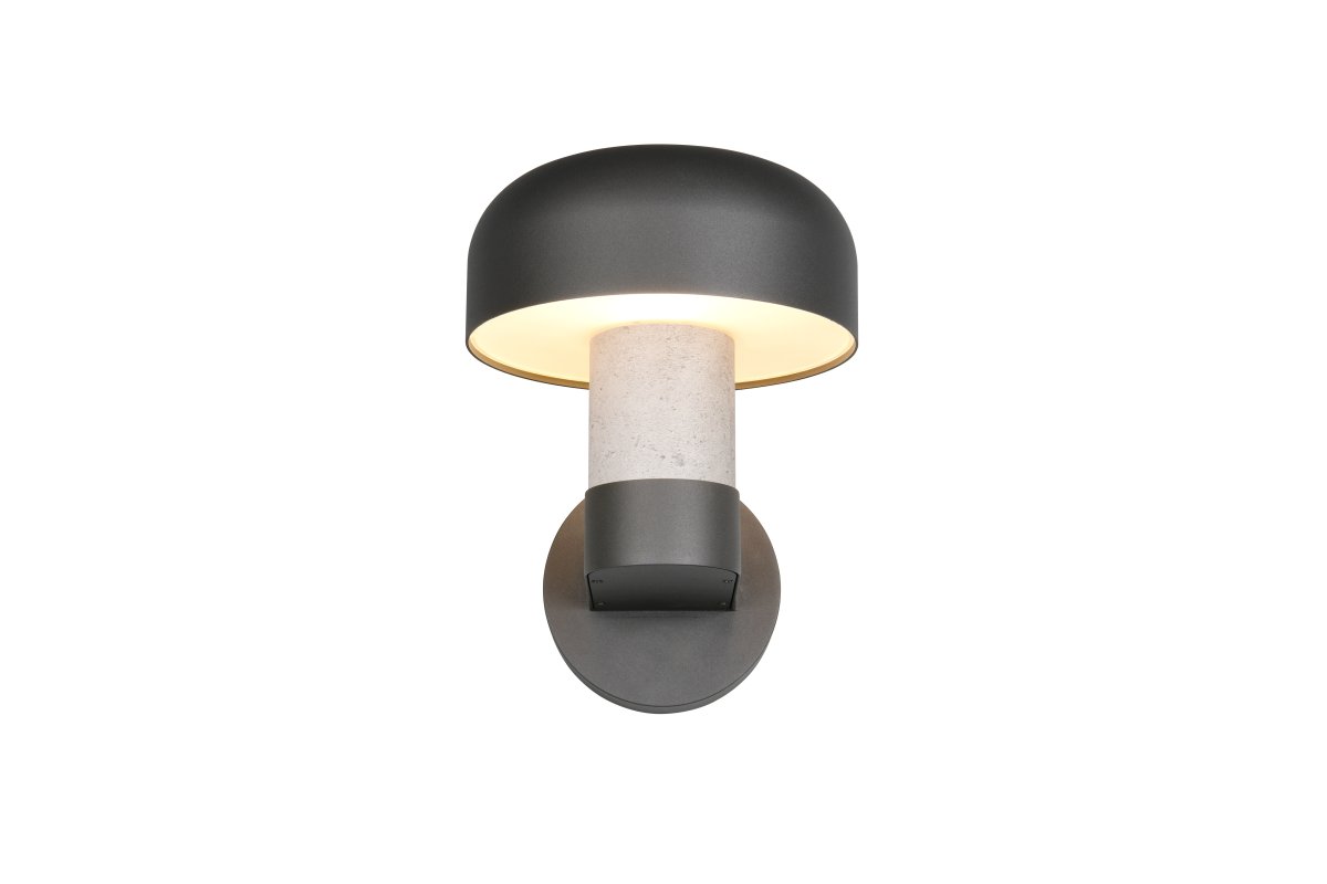 Fraser 24cm Konkret udseende udendørslampe Fra Trio Lighting - Fraser er lavet af st&oslash;bt aluminium og kombinerer moderne minimalisme med industrielle detaljer.