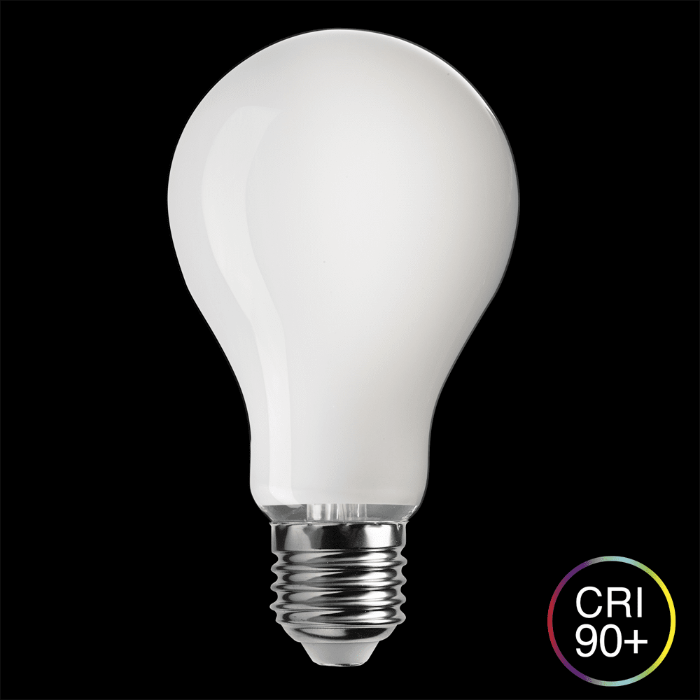 E27 normal opal 12W 3000K Dæmpbar Gennemsigtig Fra Unison - UNI-LEDISON normal opal E27 lyskilde med en effekt p&aring;; 12W og et varmt hvidt lys p&aring; 3000K giver et bl&oslash;dt og behageligt lys.