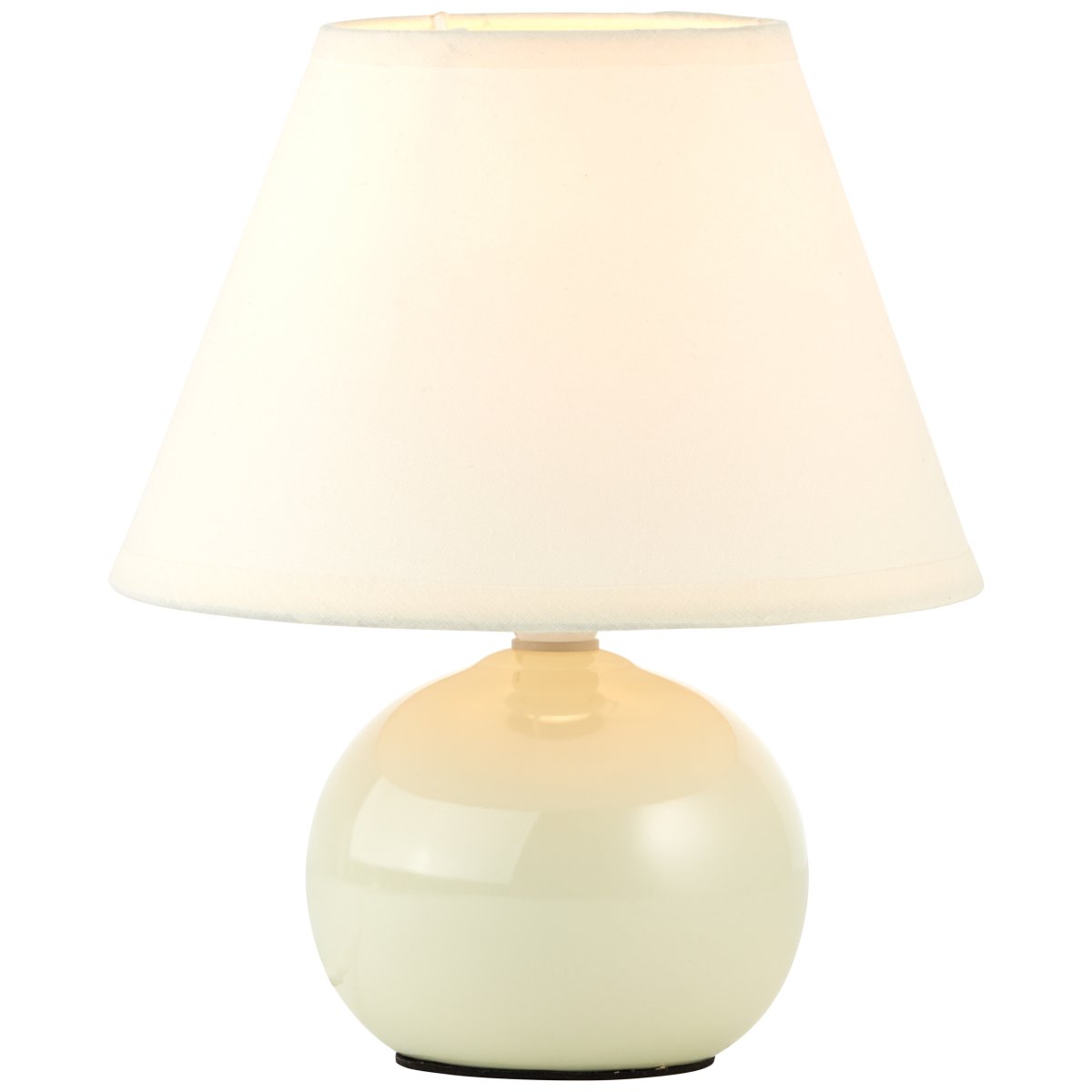Primo 23cm Beige bordlampe Fra Brilliant - Lampen har en praktisk afbryder p&aring; ledningen.