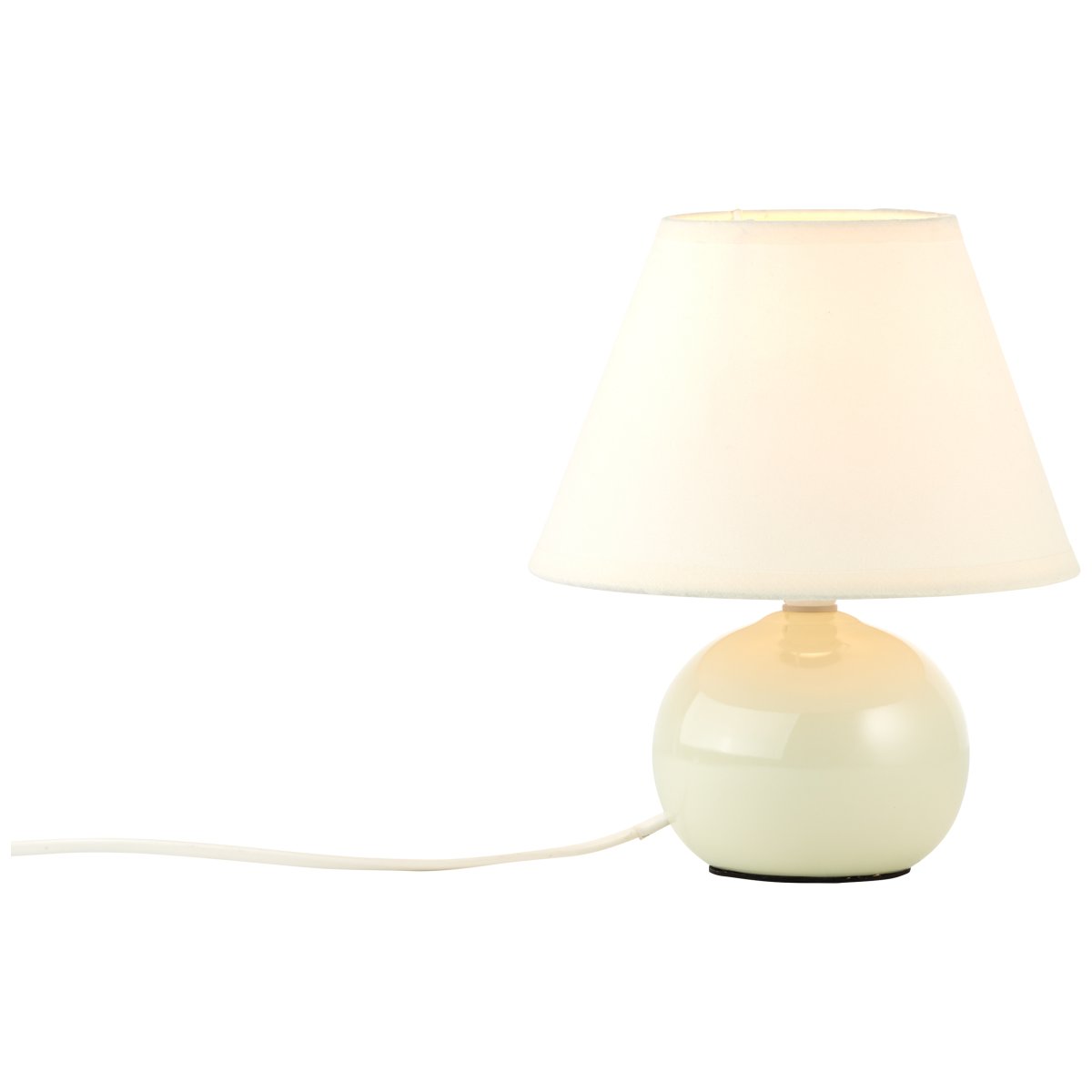 Primo 23cm Beige bordlampe Fra Brilliant - Lampen har en praktisk afbryder p&aring; ledningen.
