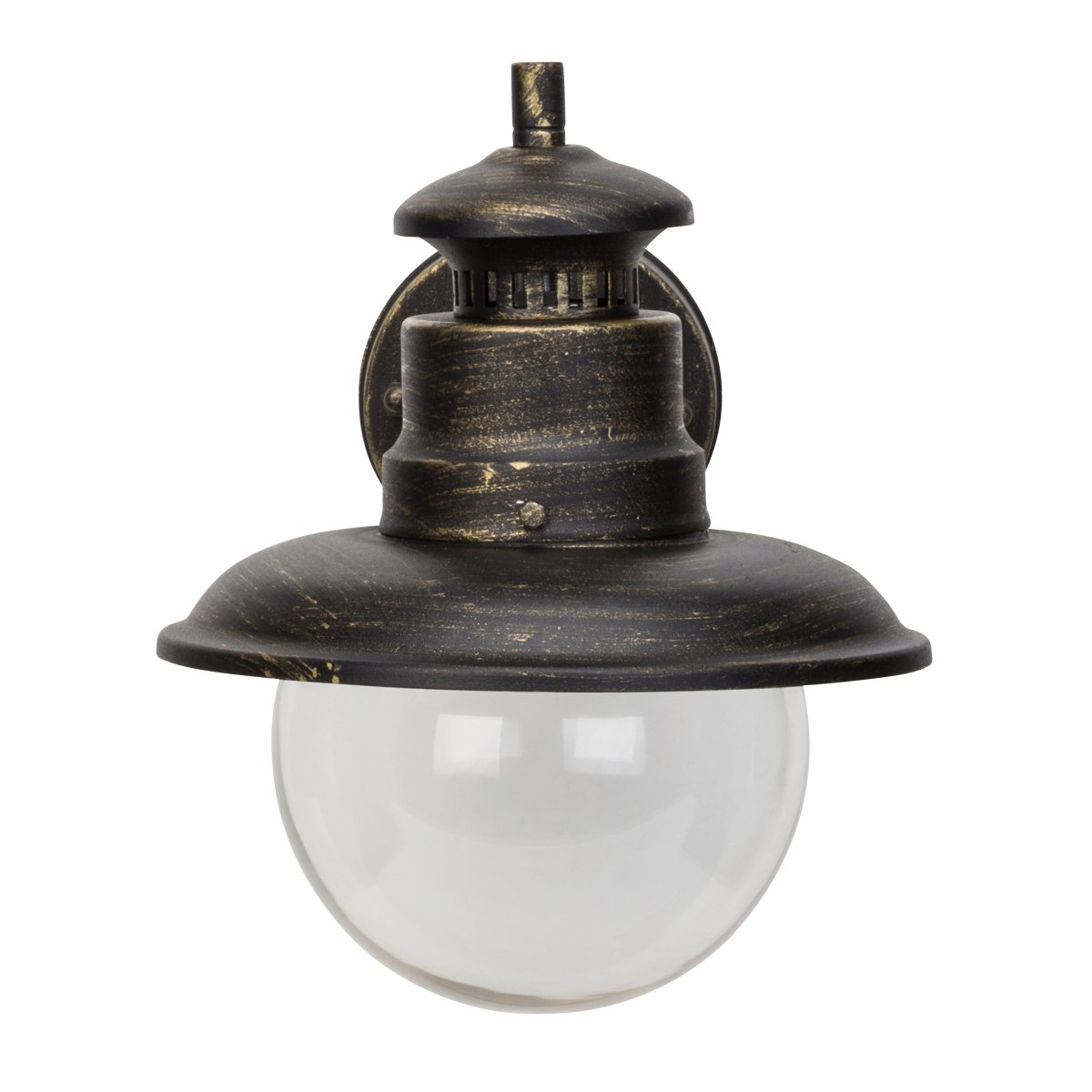 Artu Antik sort udendørslampe Fra Brilliant - Den udendørs væglampe Artu er et must ved enhver indgang.