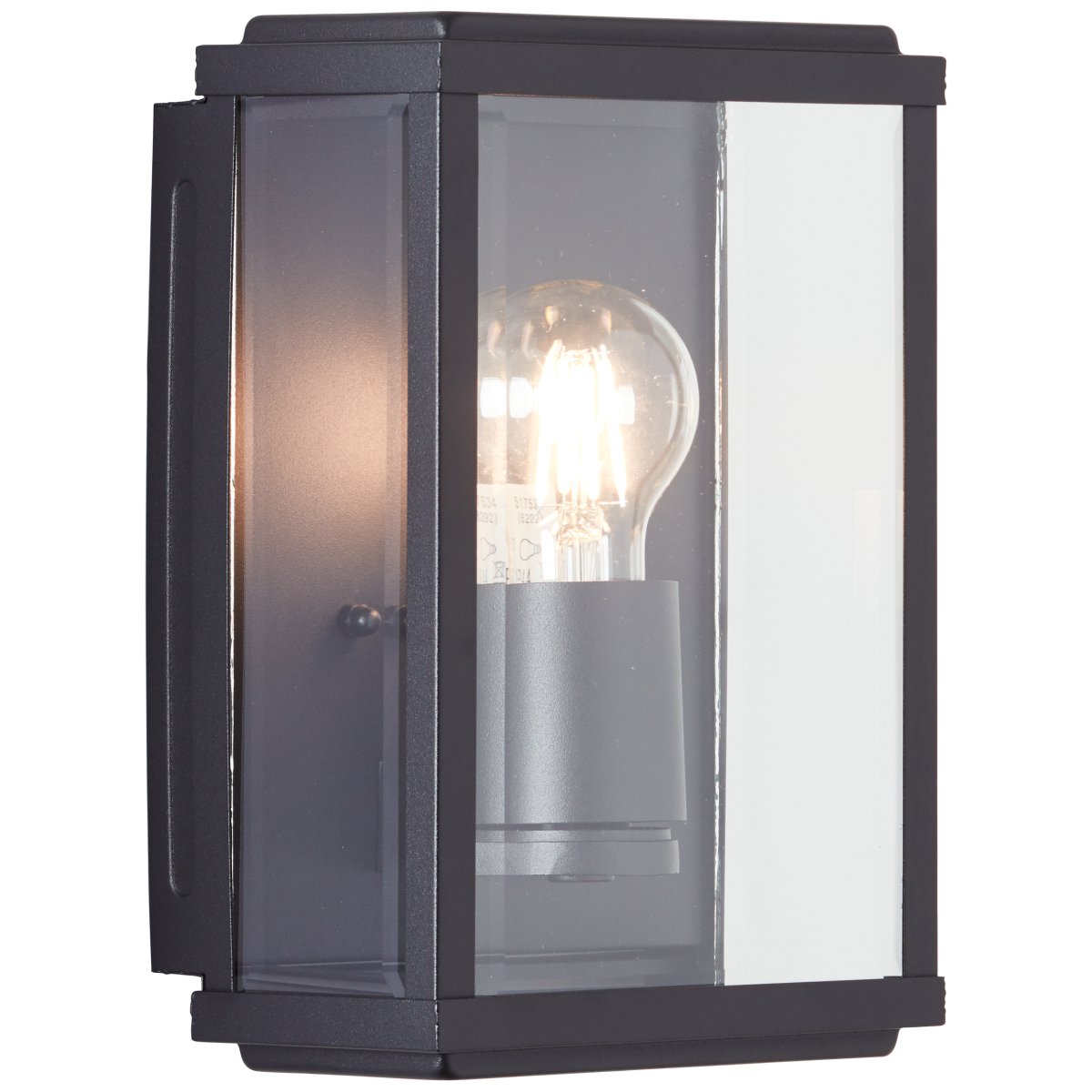 Gaia Sort udendørslampe Fra Brilliant - Gaia udendørs væglampe er ideel til at skabe funktionel og atmosfærisk belysning ved din hoveddør eller facade.