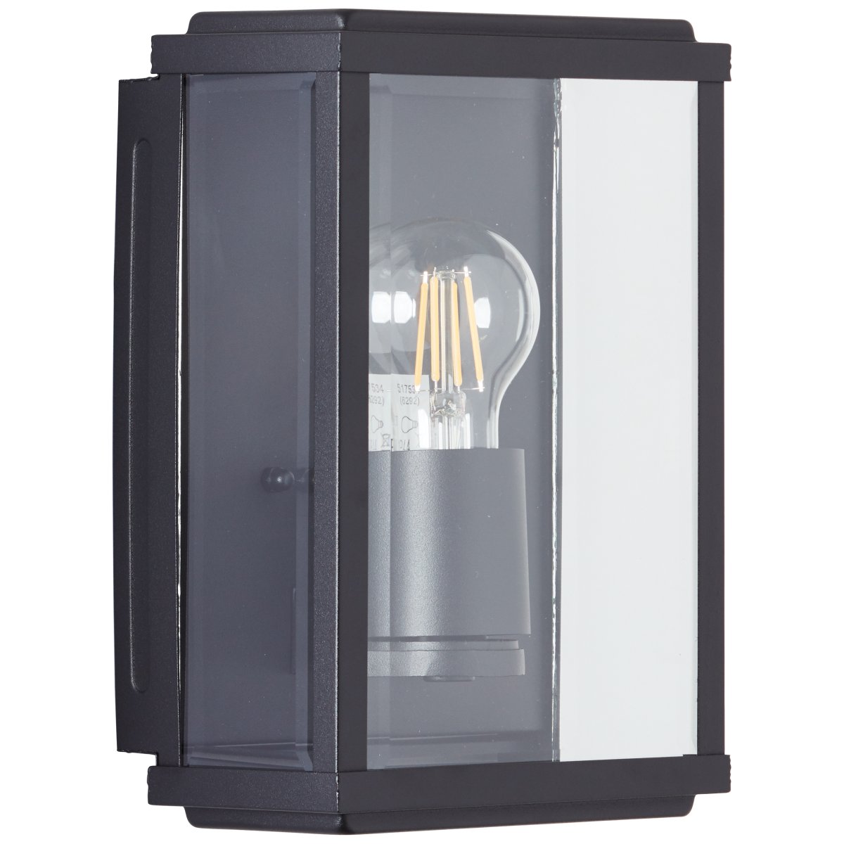 Gaia Sort udendørslampe Fra Brilliant - Gaia udendørs væglampe er ideel til at skabe funktionel og atmosfærisk belysning ved din hoveddør eller facade.