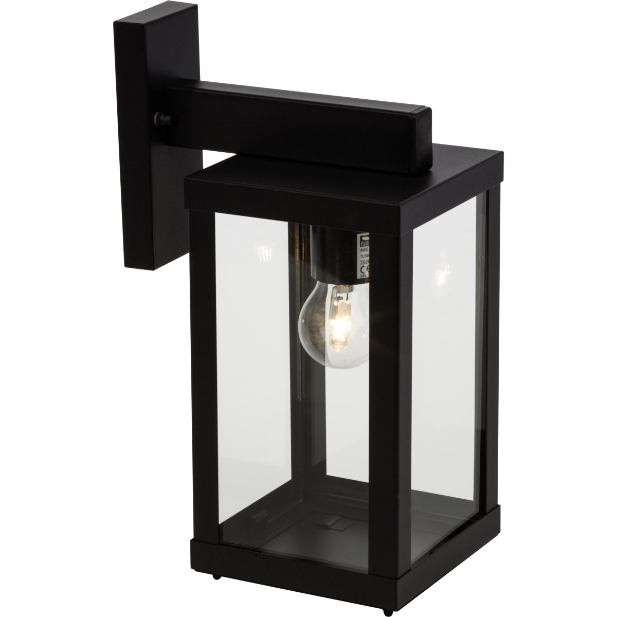 Gaia Sort udendørslampe Fra Brilliant - Gaia udend&oslash;rs v&aelig;glampe er ideel til at skabe funktionel og atmosf&aelig;risk belysning ved din hovedd&oslash;r eller facade.