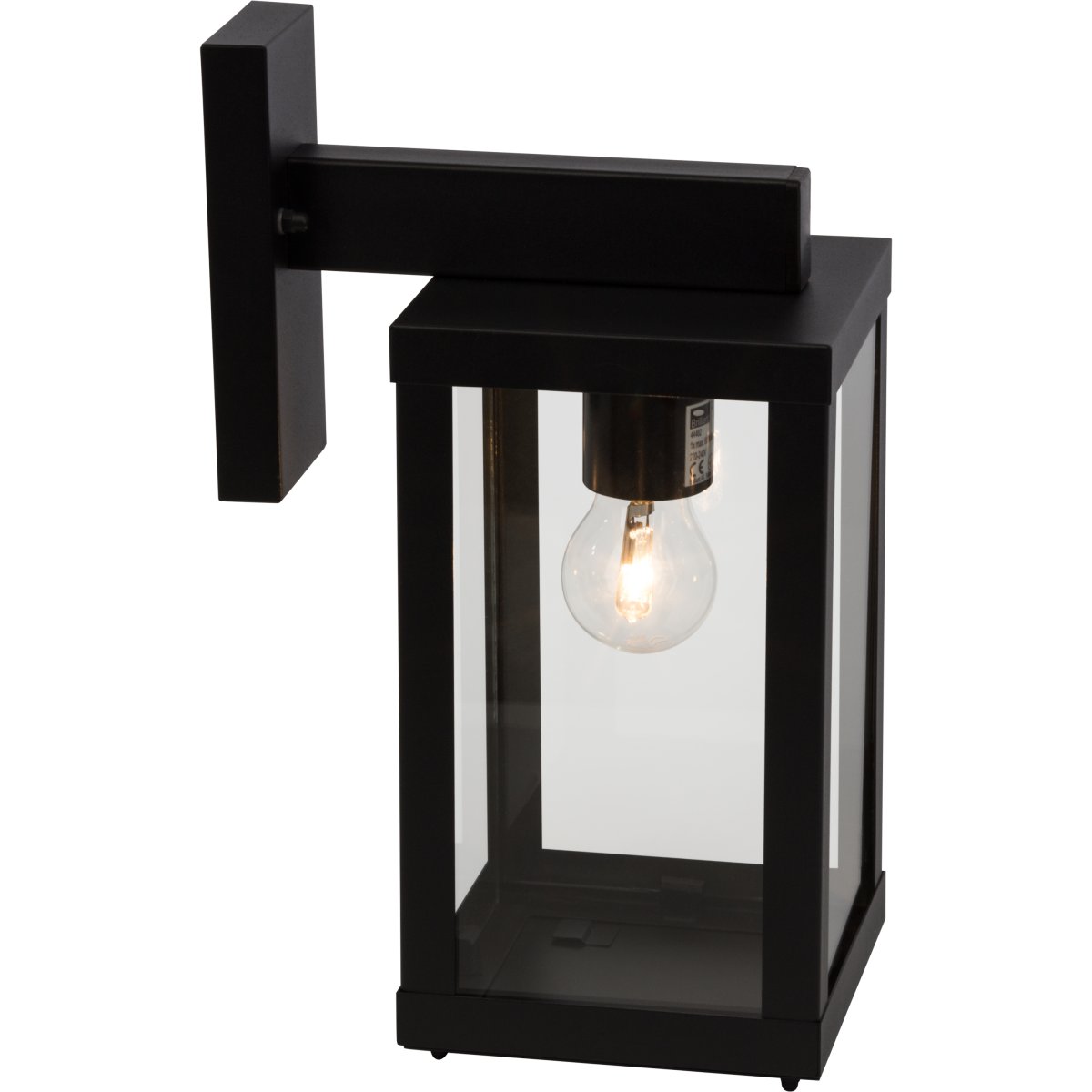 Gaia Sort udendørslampe Fra Brilliant - Gaia udend&oslash;rs v&aelig;glampe er ideel til at skabe funktionel og atmosf&aelig;risk belysning ved din hovedd&oslash;r eller facade.