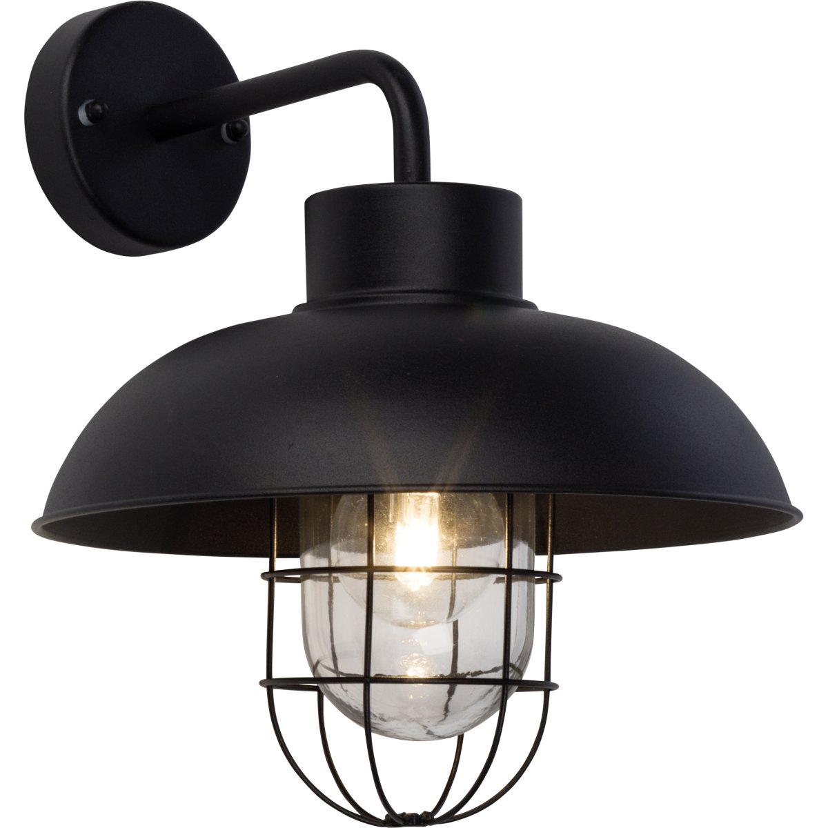 Portland Sort udendørslampe Fra Brilliant - Portland væglampe er perfekt til at lyse op i indgangs- eller terrassedøren og skaber tryghed i mørket.
