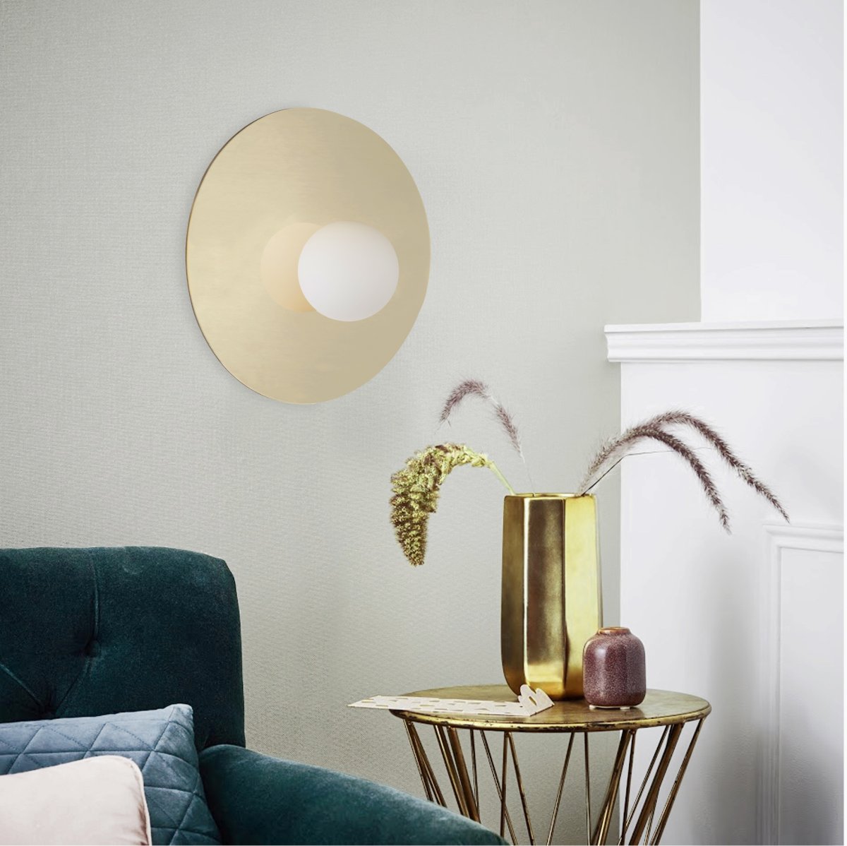 Zon Ø30 Guld plafond Fra Brilliant - 