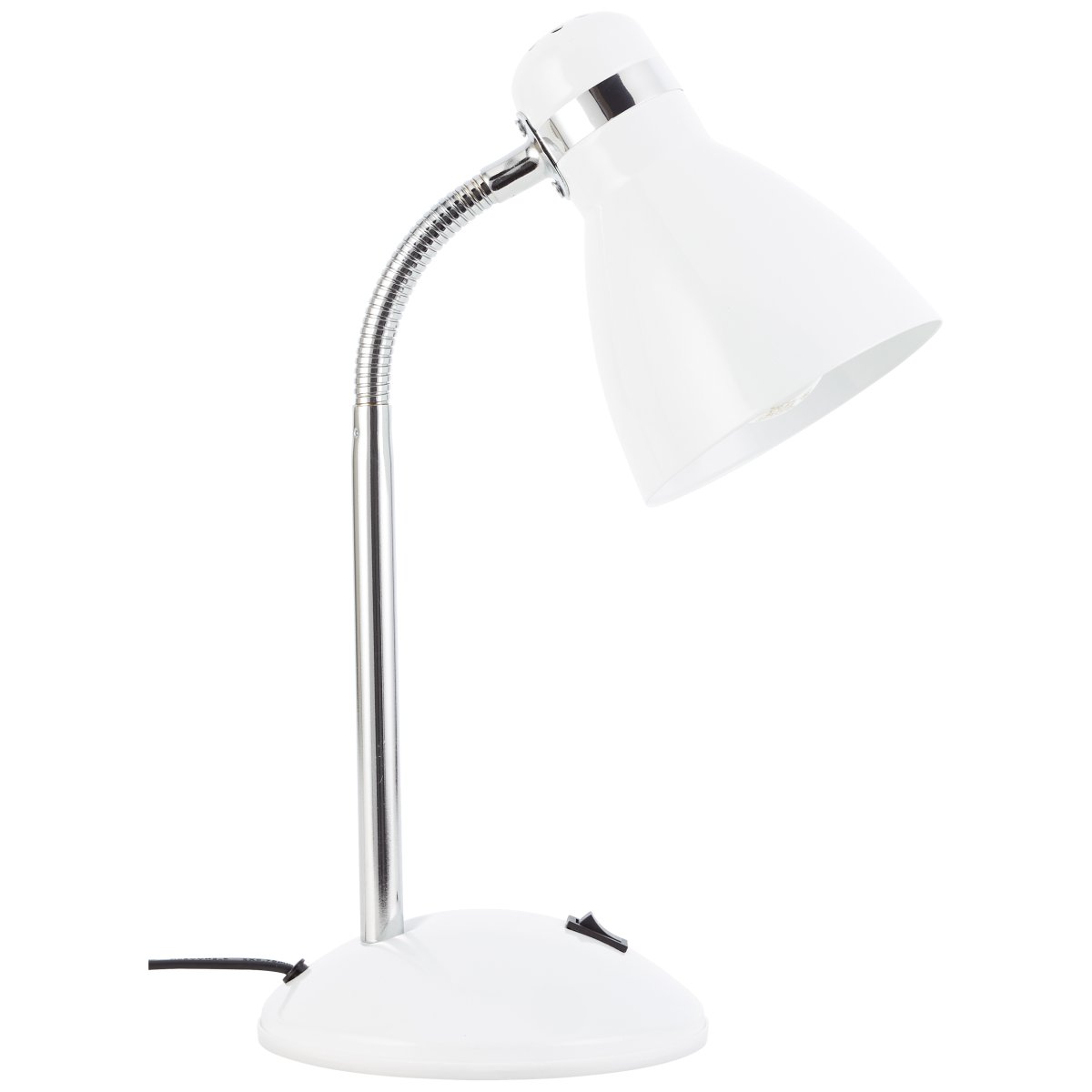 Allison 34cm Hvid skrivebordslampe Fra Brilliant - Allison bordlampe er en elegant og praktisk tilf&oslash;jelse til b&aring;de arbejds- og opholdsrum, perfekt til l&aelig;sning, skrivning eller dekorativ belysning.