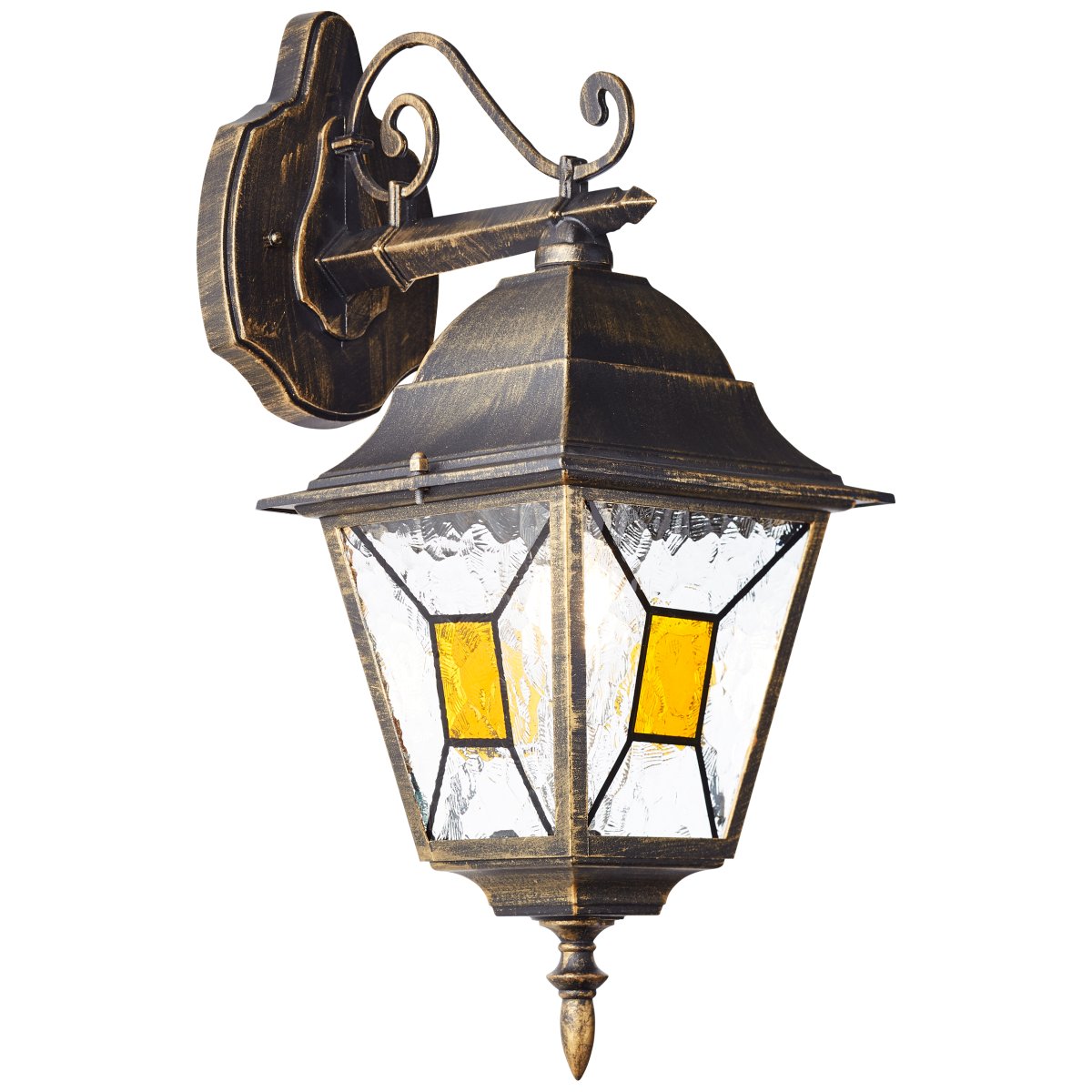 Janel Antik sort udendørslampe Fra Brilliant - Janel udendørslampe er et perfekt valg til belysning af husets indgang.