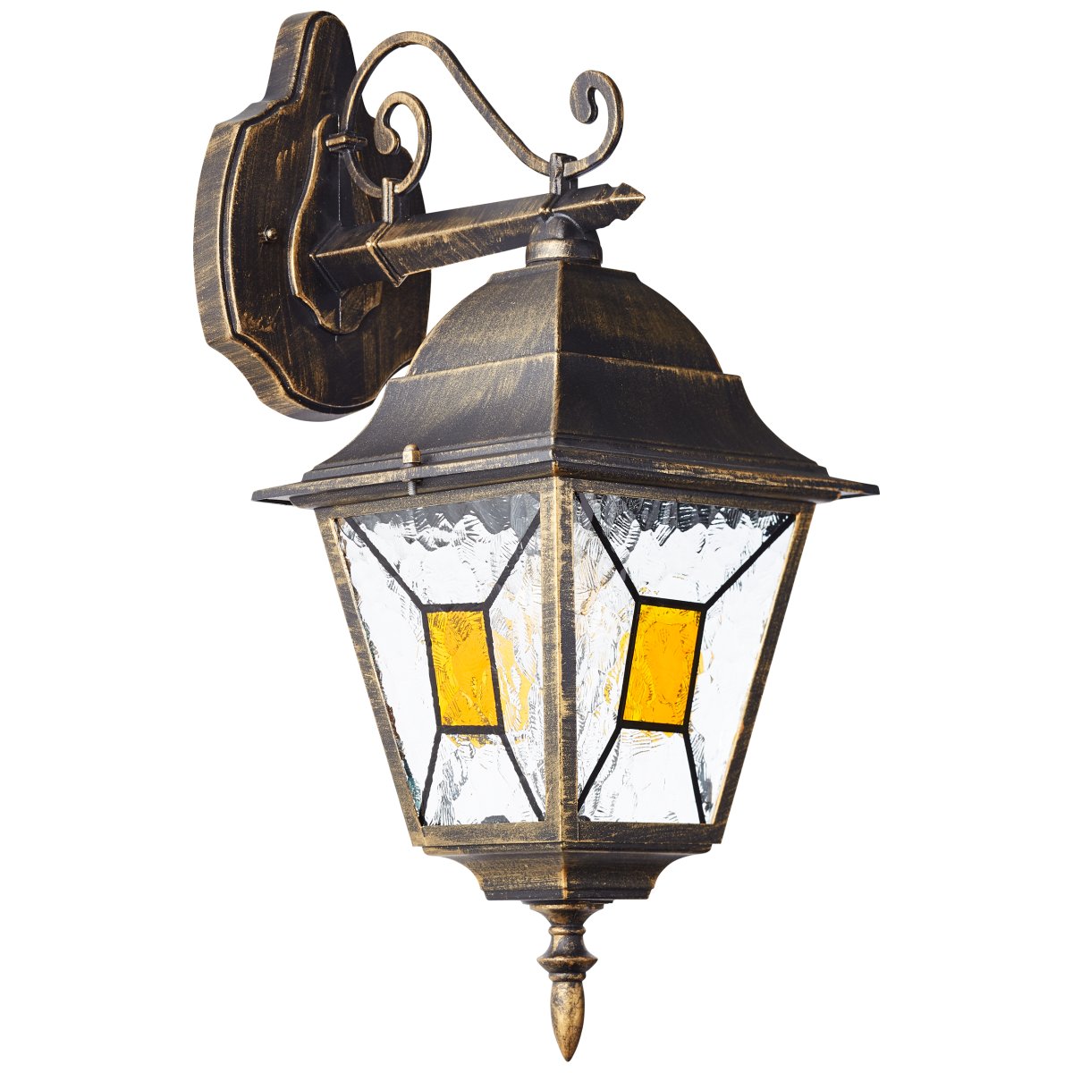 Janel Antik sort udendørslampe Fra Brilliant - Janel udendørslampe er et perfekt valg til belysning af husets indgang.