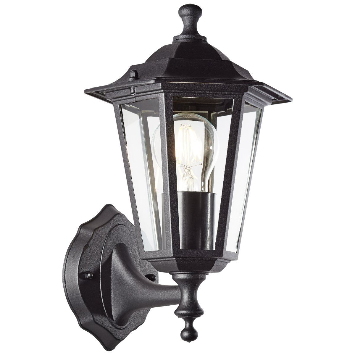 Carleen Sort udendørslampe Fra Brilliant - Carleen udend&oslash;rslampen er perfekt til at lyse op i din entr&eacute;.