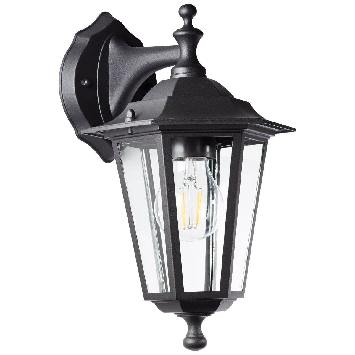 Carleen Sort udendørslampe Fra Brilliant - Carleen udend&oslash;rslampen er perfekt til at lyse op i din entr&eacute;.
