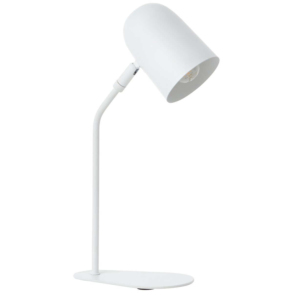 Tong 38cm Mat hvid skrivebordslampe Fra Brilliant - Tong bordlampe giver et behageligt lys til arbejde, l&aelig;sning eller som dekorativ belysning i ethvert rum.