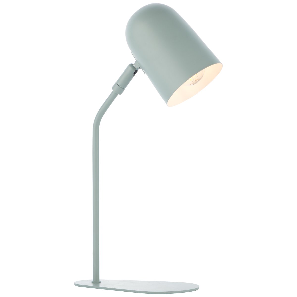 Tong 38cm Mat grøn skrivebordslampe Fra Brilliant - Tong bordlampe giver et behageligt lys til arbejde, l&aelig;sning eller som dekorativ belysning i ethvert rum.