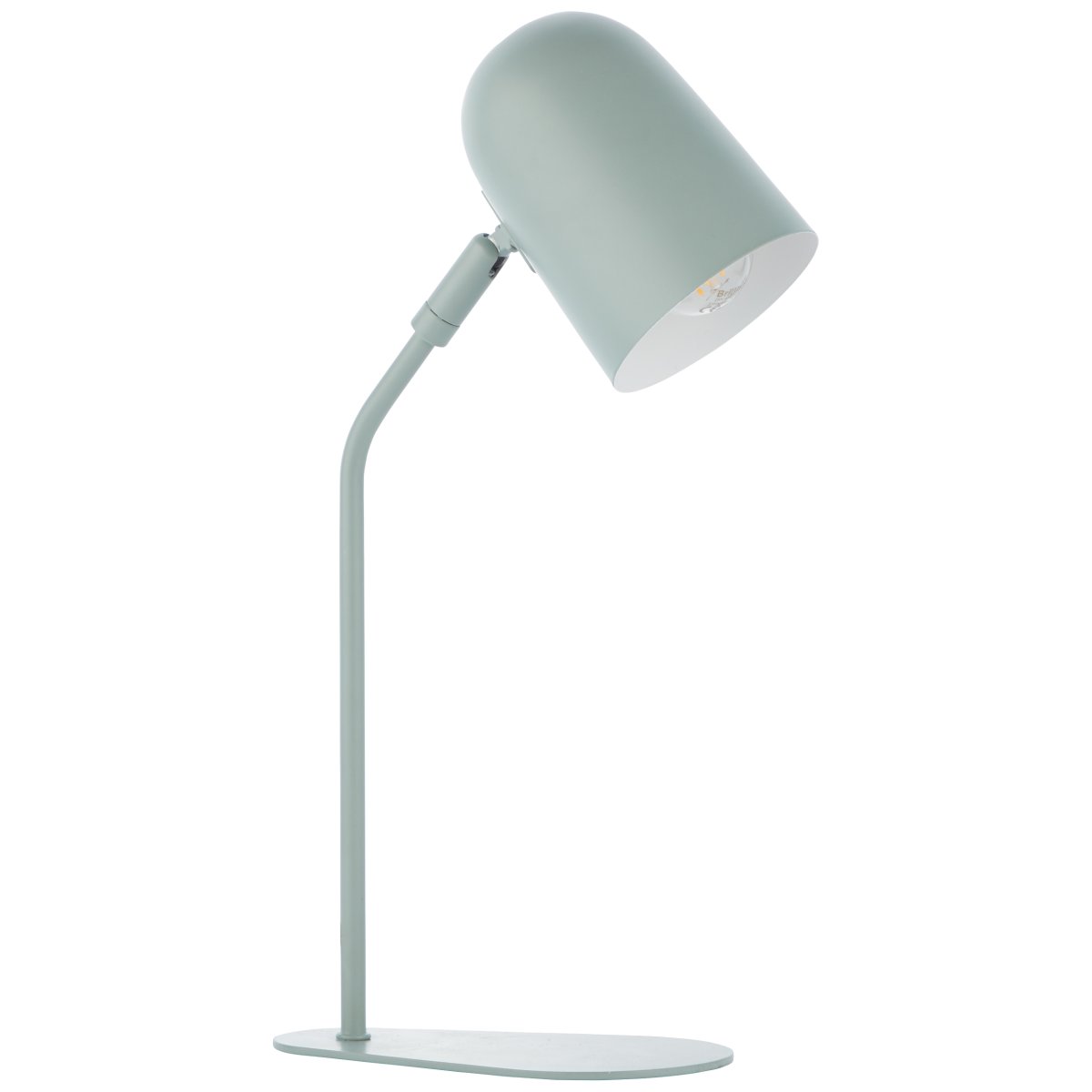 Tong 38cm Mat grøn skrivebordslampe Fra Brilliant - Tong bordlampe giver et behageligt lys til arbejde, l&aelig;sning eller som dekorativ belysning i ethvert rum.