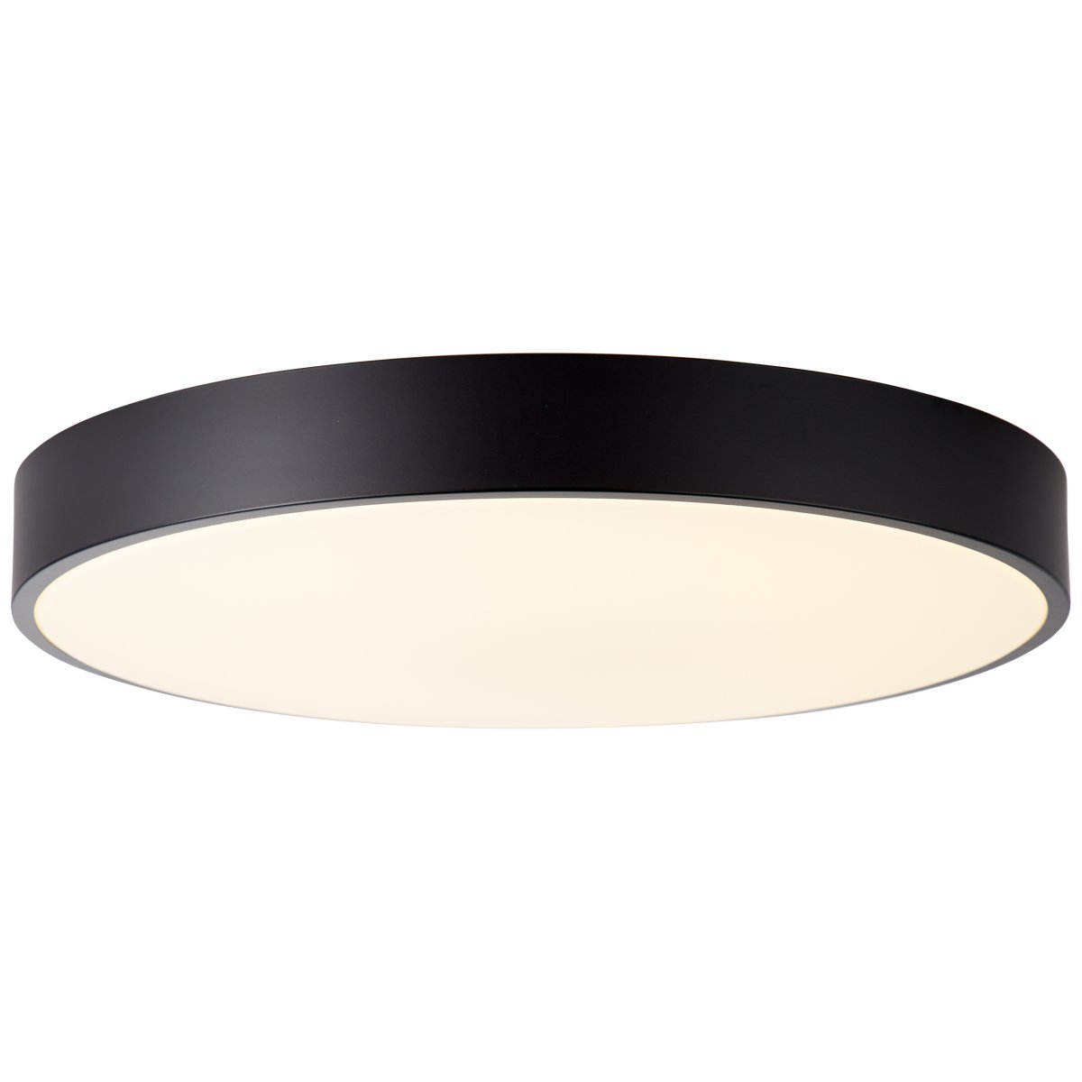 Slimline Ø50 Sort plafond Fra Brilliant - Lampen har desuden natlysfunktion og timer, som g&oslash;r den praktisk i rum, hvor der er behov for orienteringslys om natten.
