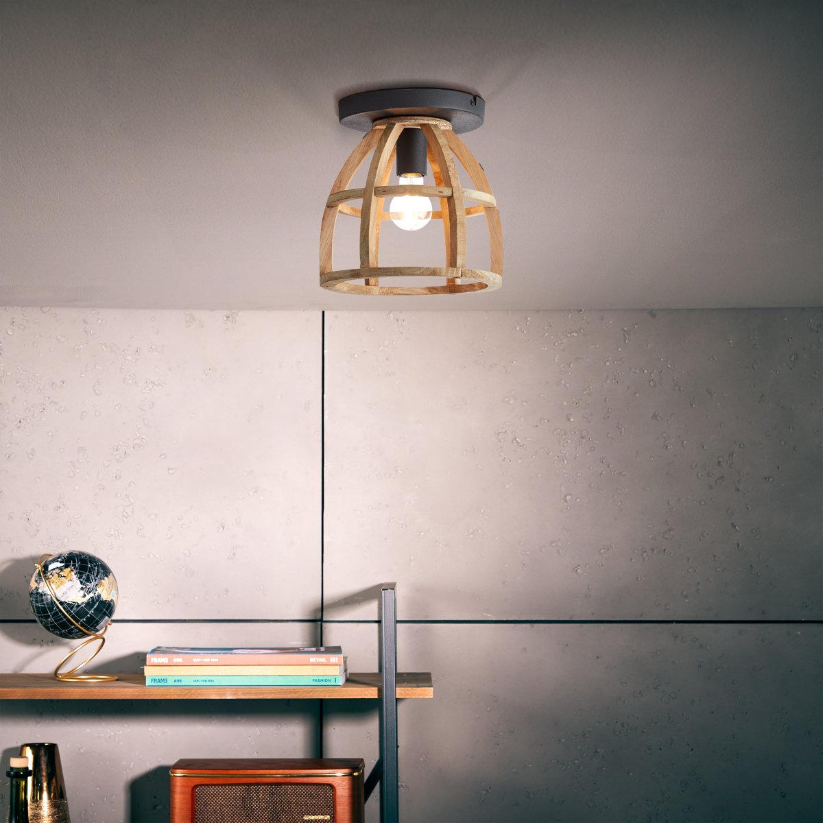 Matrix Nature Ø25 Træ plafond Fra Brilliant - Matrix Nature loftslampe er en smuk kombination af naturligt træ og rustikt design, der giver dit hjem en unik atmosfære.