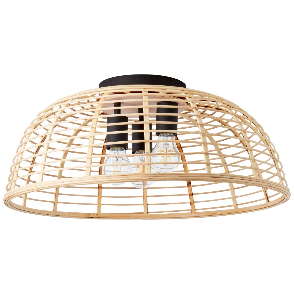 Crosstown Ø56 Lyst træ plafond Fra Brilliant - Crosstown loftlampen spreder et indbydende og behageligt lys og passer b&aring;de i spisestue og hall.